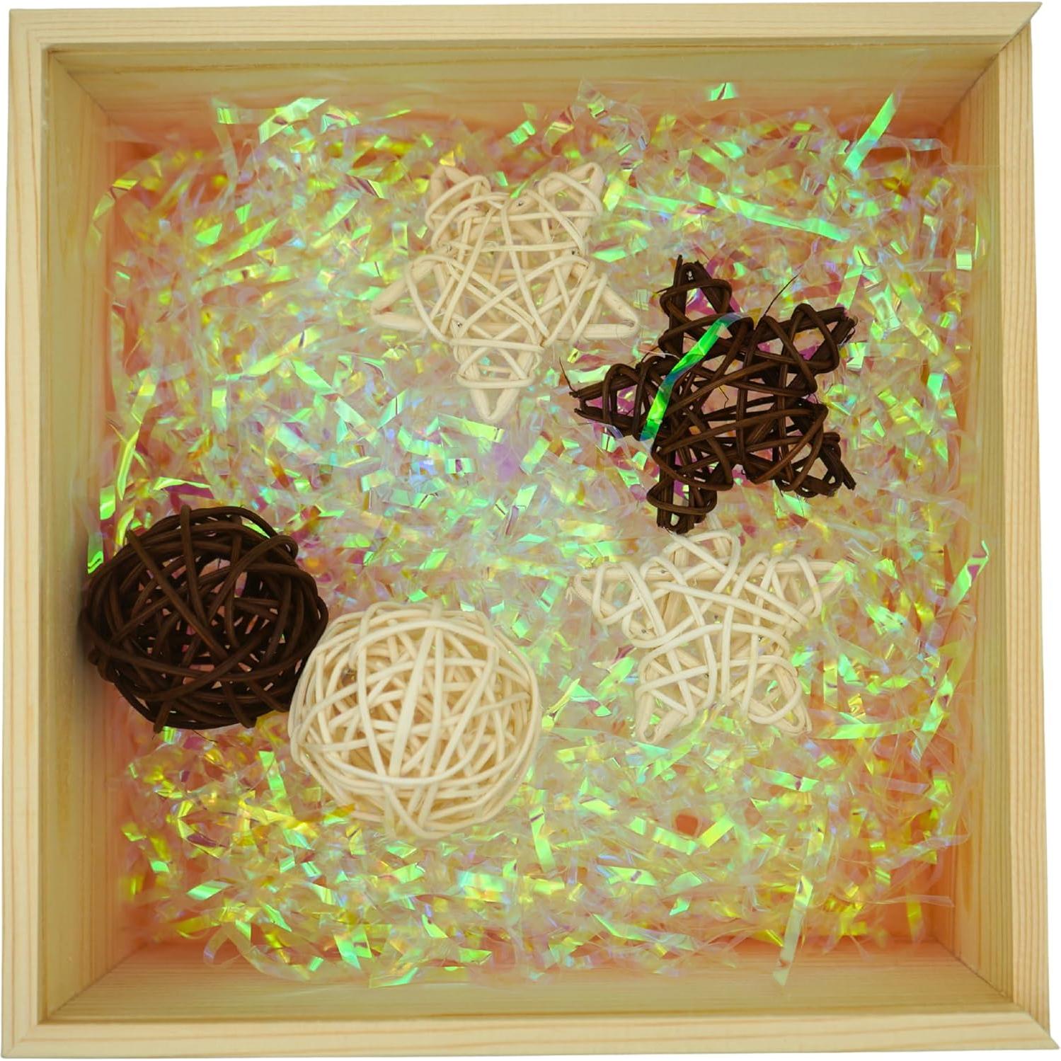 Caja de Exhibición Acrílica Yuvori Pequeña con Base de Madera