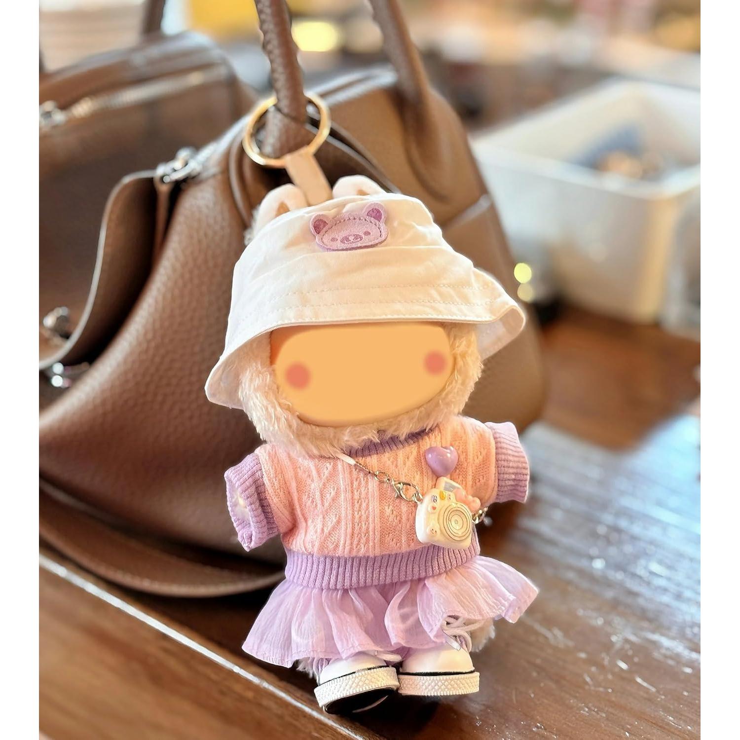 Conjunto de Ropa para Muñeca 17cm Coruja 5 Piezas Estilo Lavanda