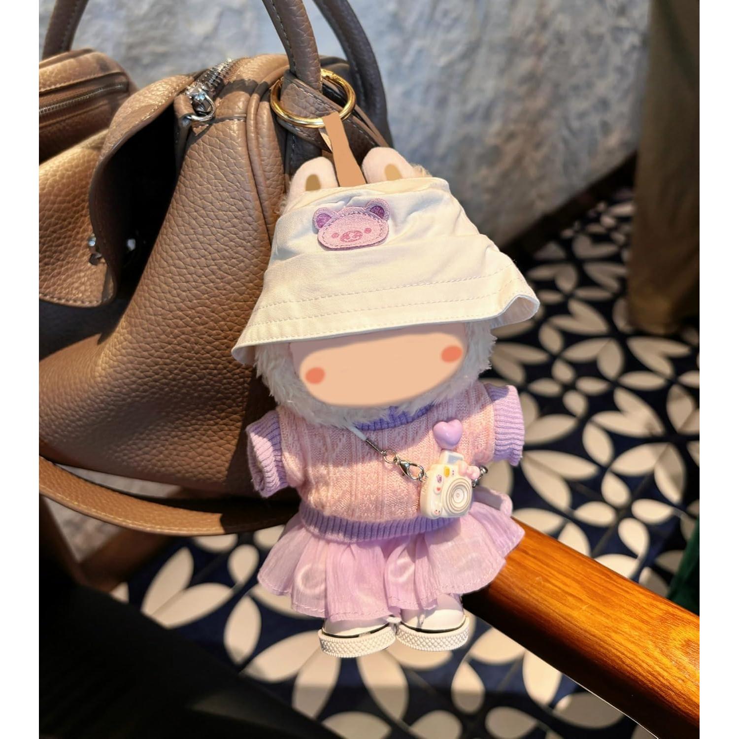 Conjunto de Ropa para Muñeca 17cm Coruja 5 Piezas Estilo Lavanda