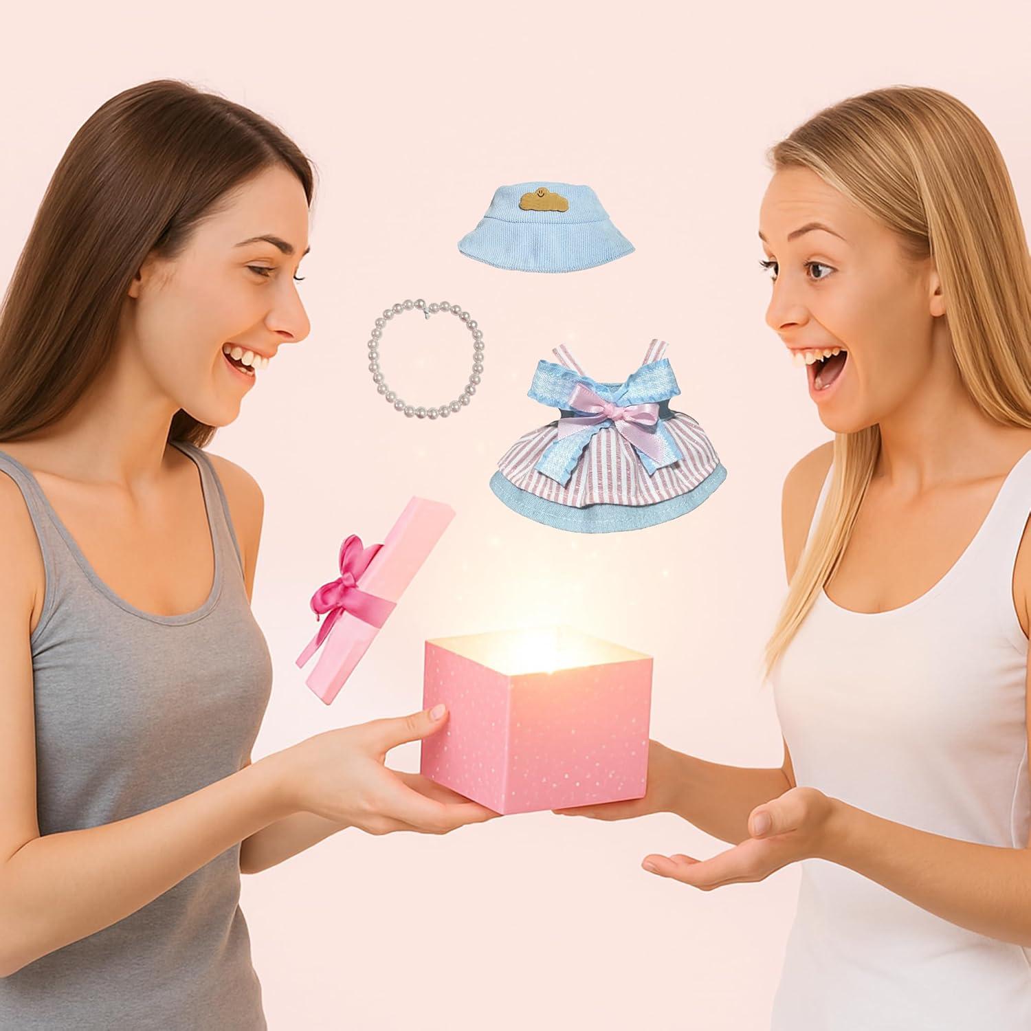 Conjunto de Ropa para Muñecas 17cm YJLUMI - 3 Piezas Rosa