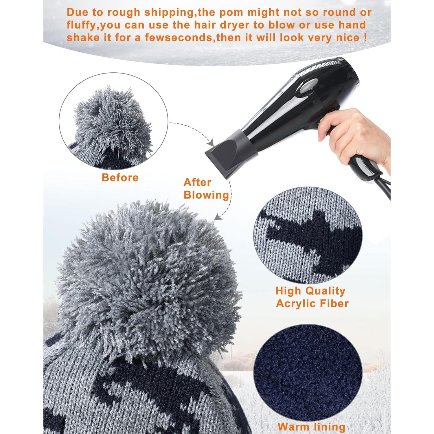 Conjunto de gorro, bufanda y guantes SATINIOR para niños