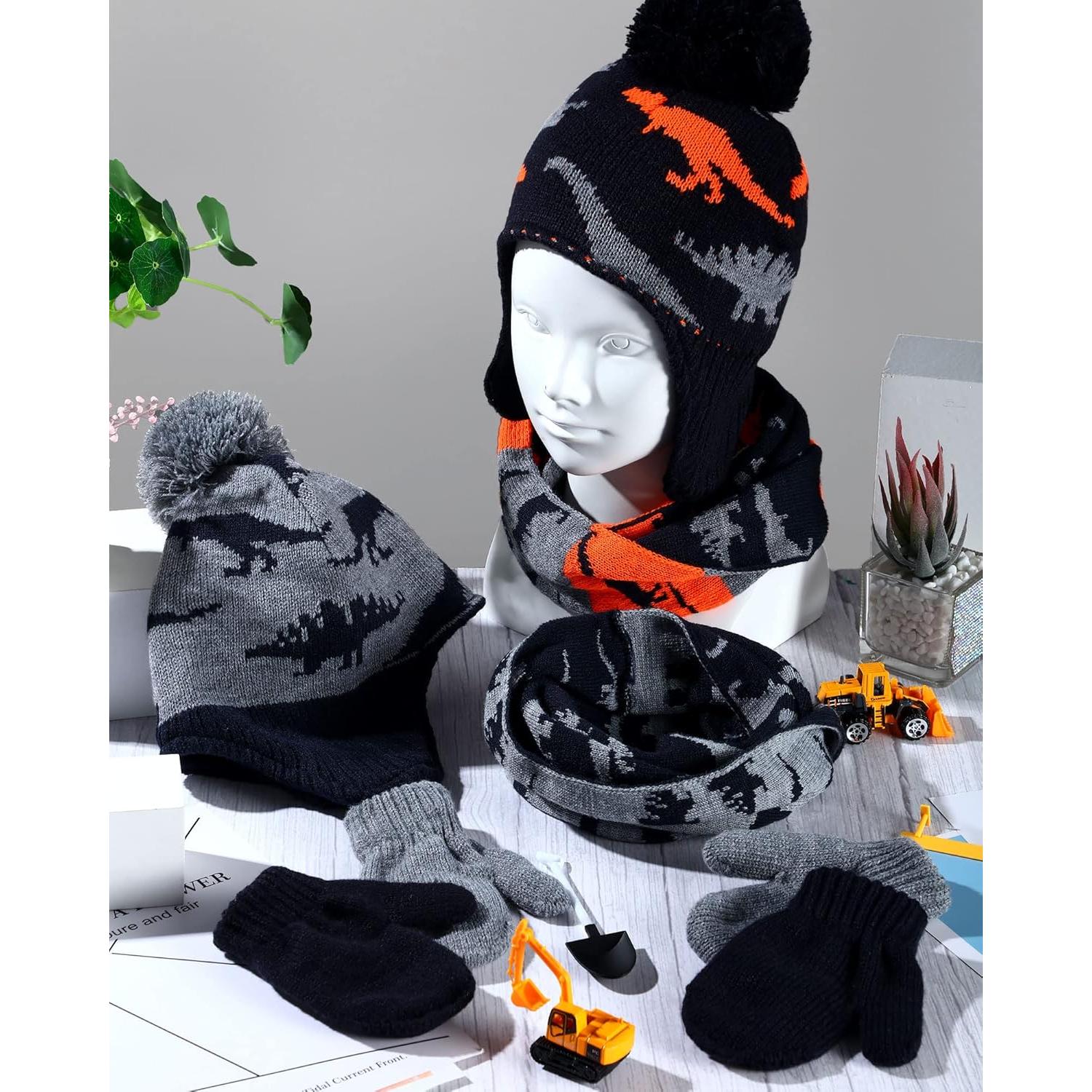 Conjunto de gorro, bufanda y guantes SATINIOR para niños