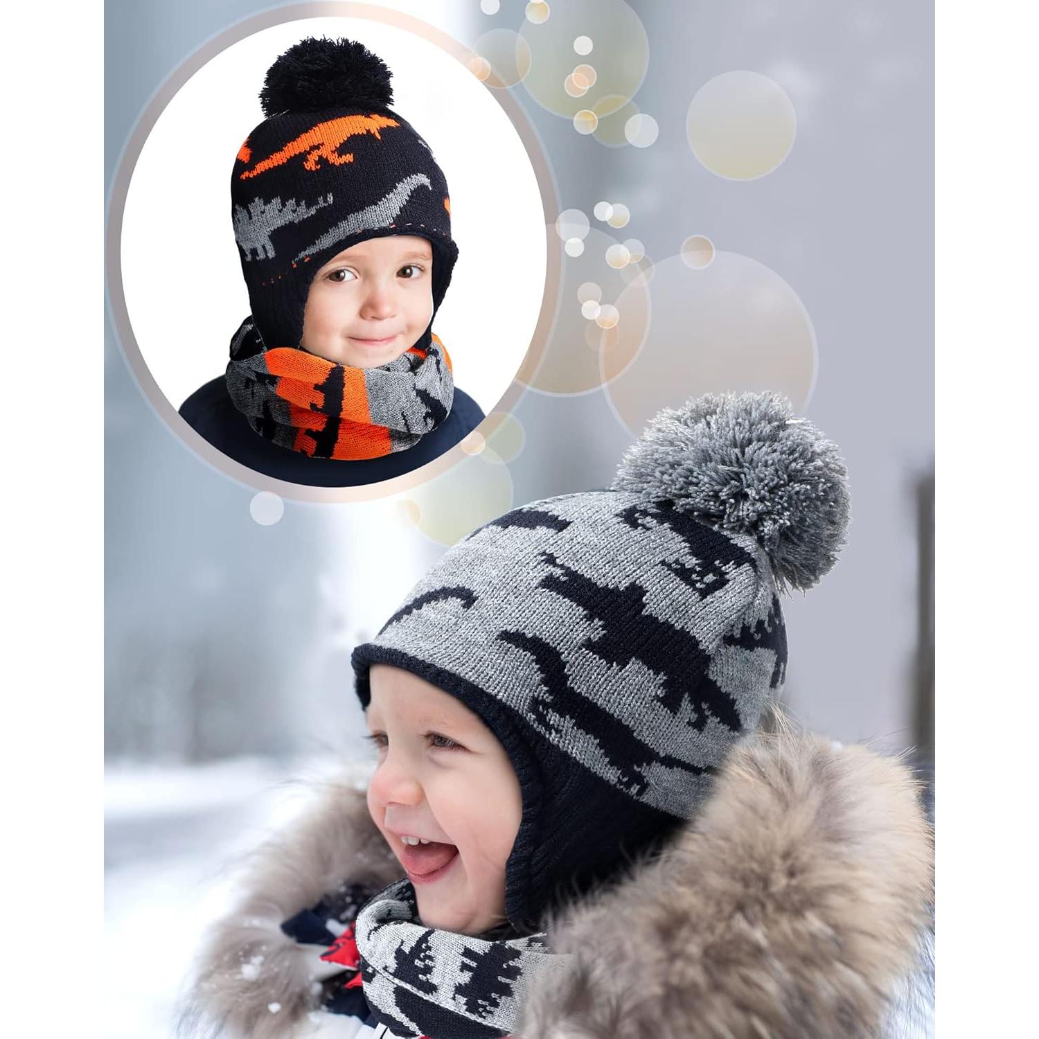 Conjunto de gorro, bufanda y guantes SATINIOR para niños