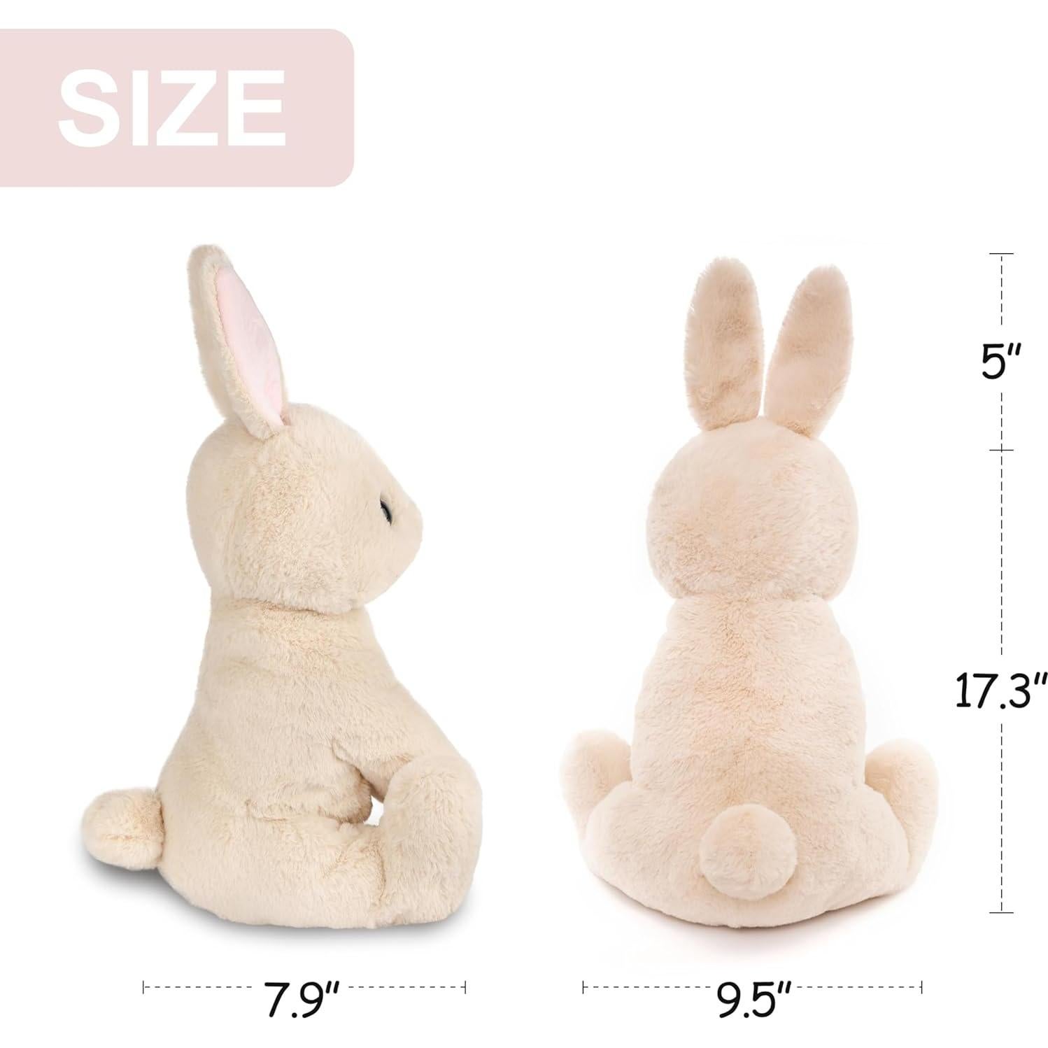 Conejo de Peluche WEIGEDU 43.9 cm Beige para Niños