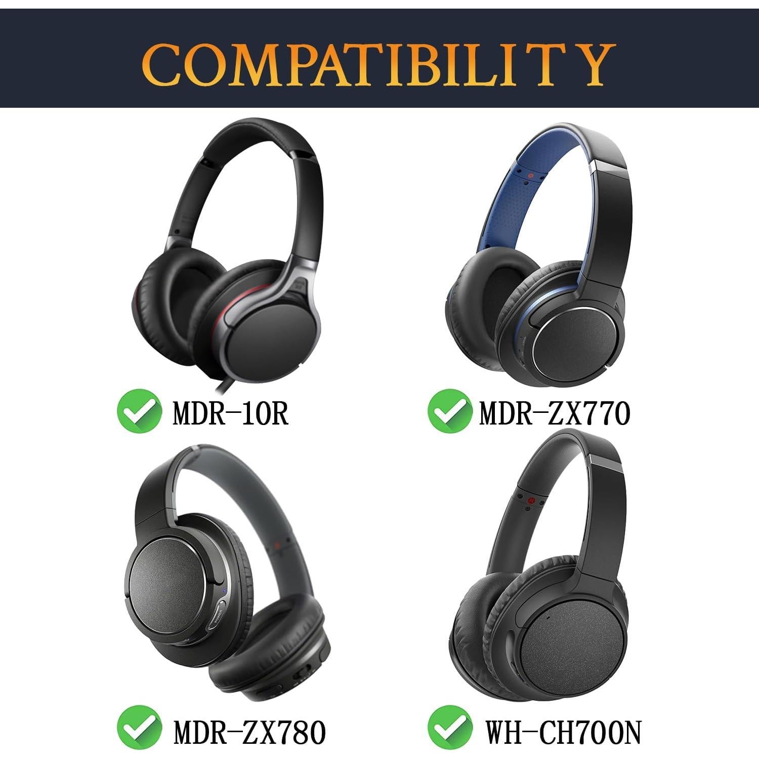 Almohadillas de Reemplazo SOULWIT para Auriculares Sony WH-CH700N