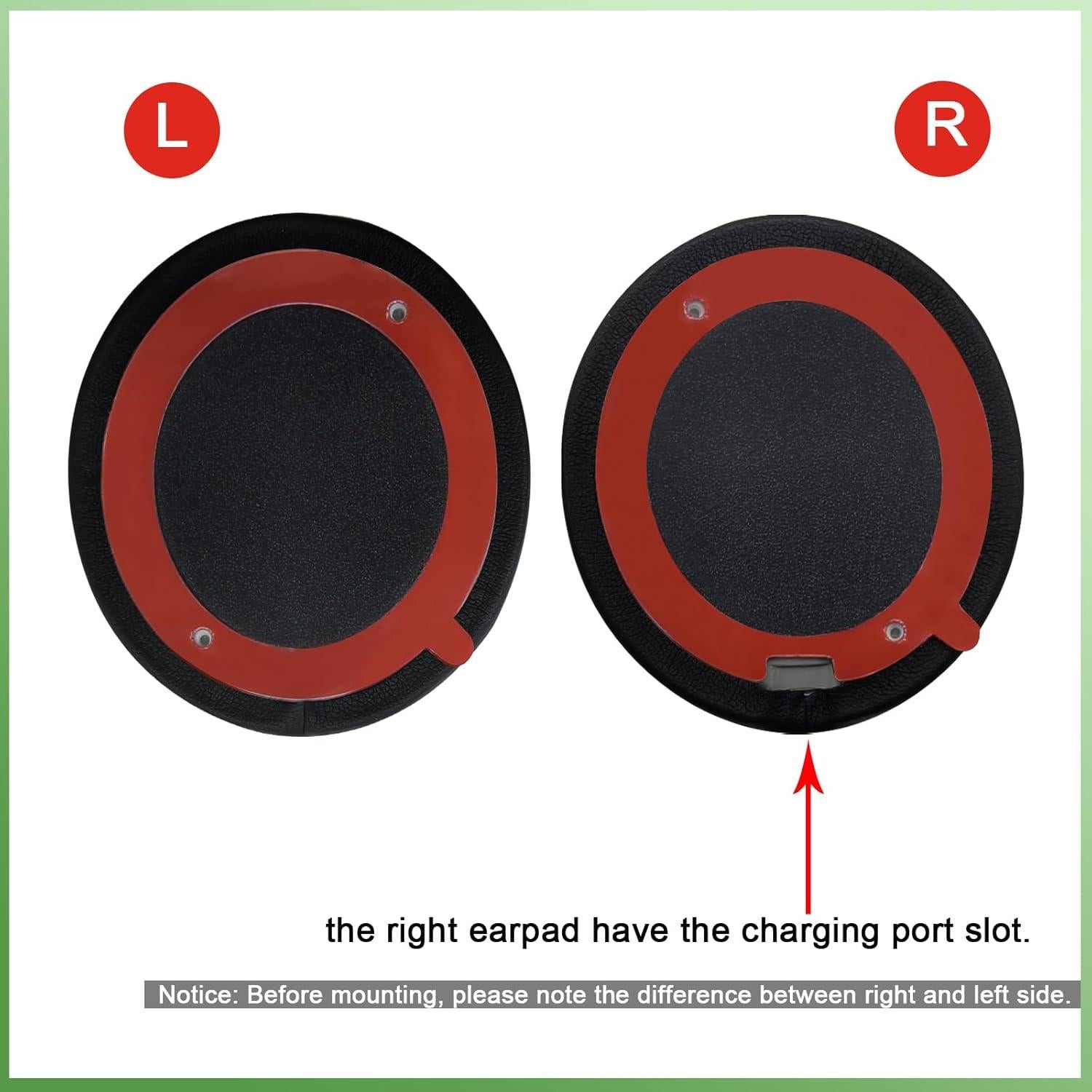 Almohadillas de Repuesto para Auriculares Beats Solo2 y 3 - Negro