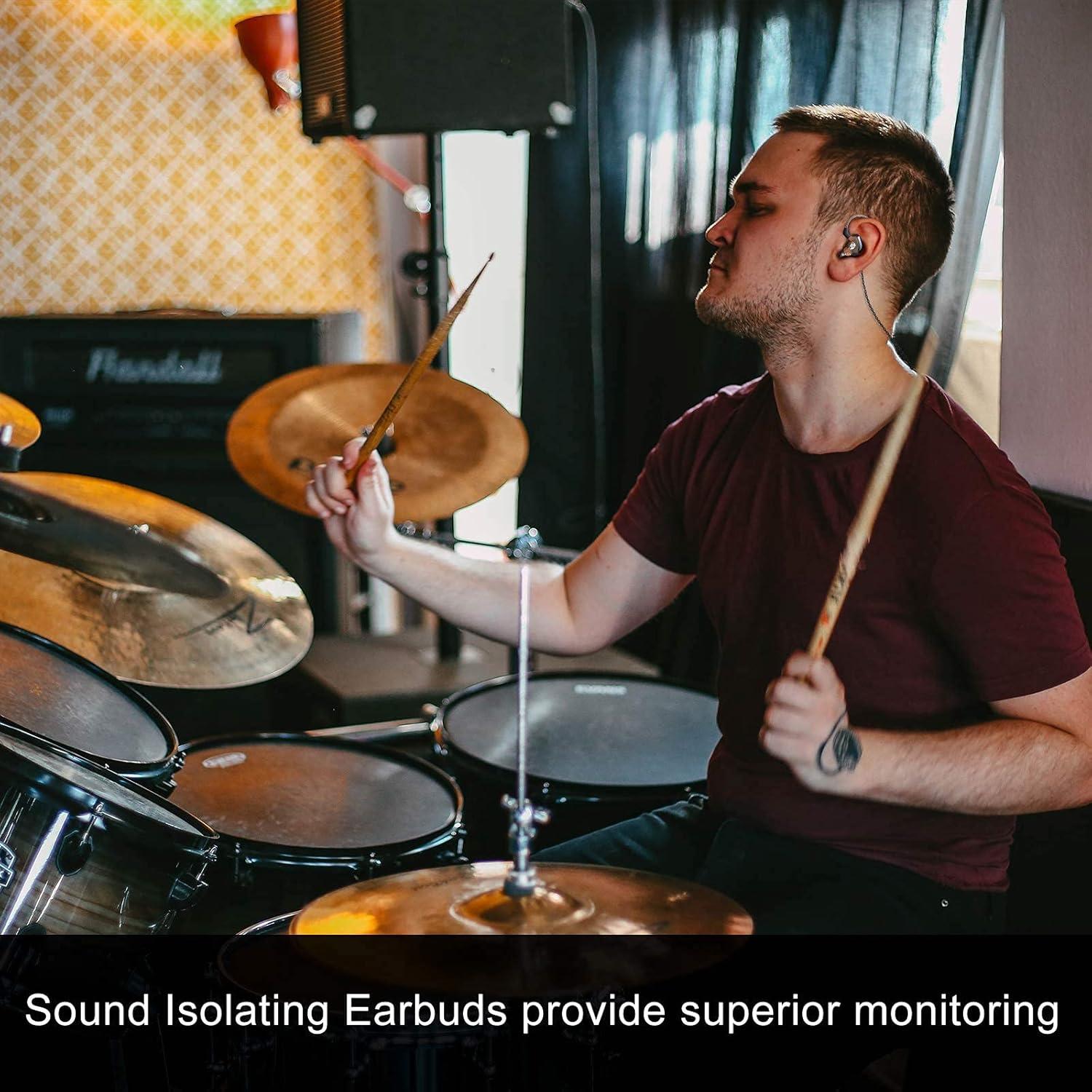 Auriculares In-Ear BASN BC100 Marrón, Duales Dinámicos, Aislamiento