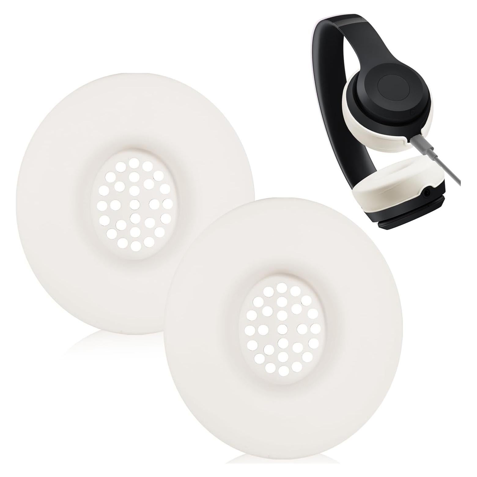 Cubiertas de Almohadillas de Silicona Adhiper para Beats Solo 4 y 3 Beige