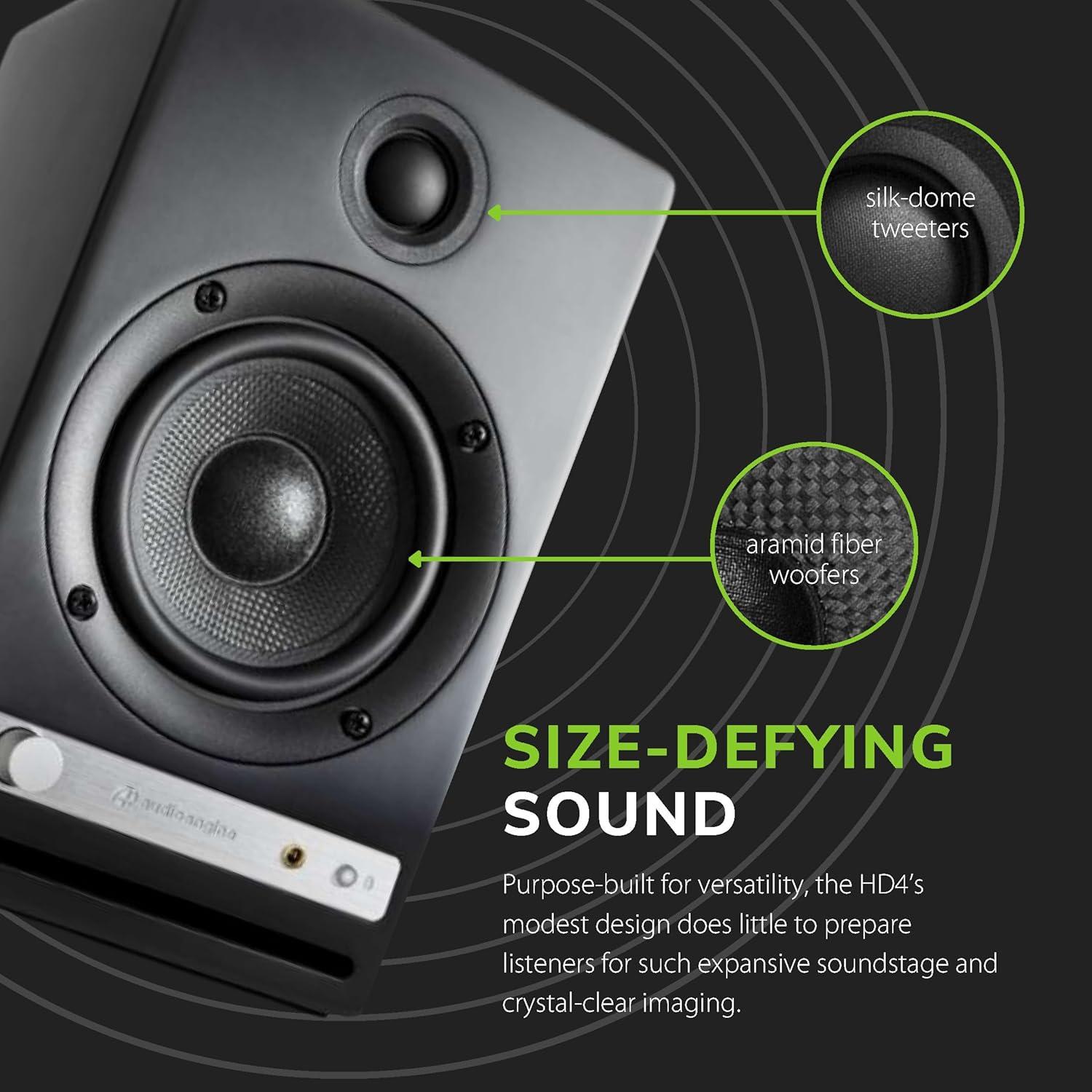 Altavoces de Estantería Audioengine HD4 Bluetooth 24 Bit 120W