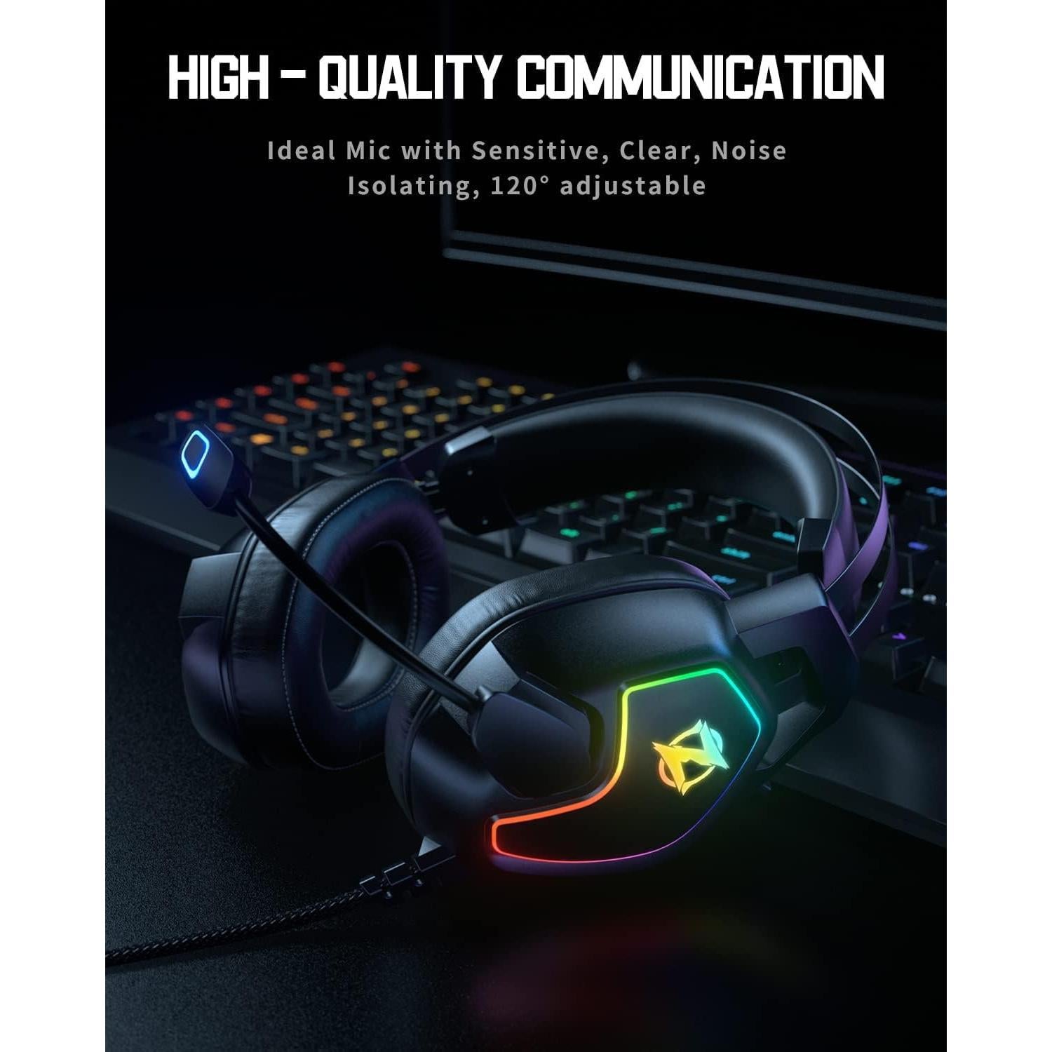 Auriculares Gaming Ozeino ZW2 con Micrófono y Cancelación de Ruido