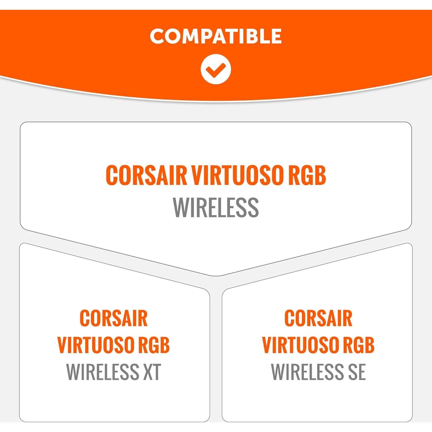 Cubierta de Banda de Silicona WC BandZ para Auriculares Corsair Virtuoso