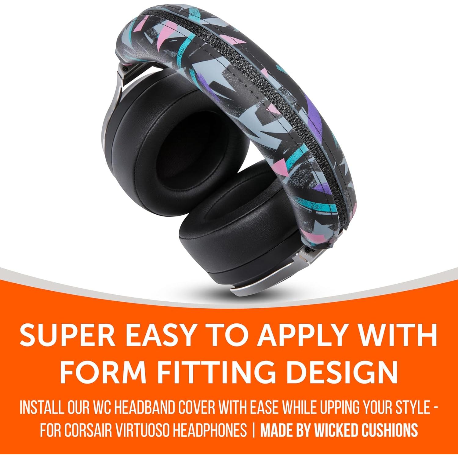 Cubierta de Banda de Silicona WC BandZ para Auriculares Corsair Virtuoso