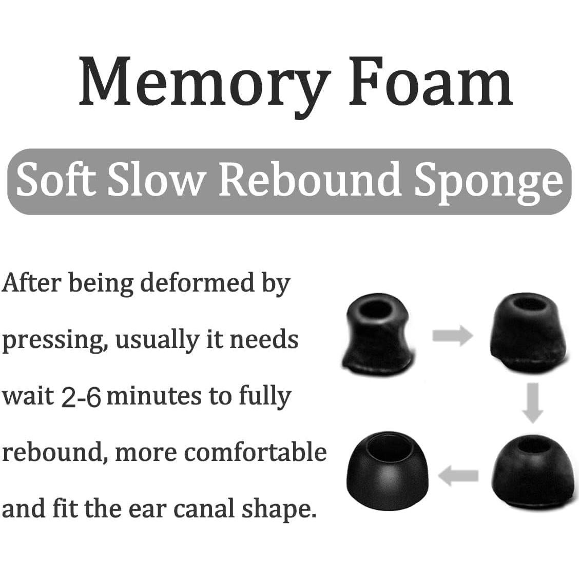 Puntas de Espuma de Memoria JNSA para Auriculares Bose QuietComfort