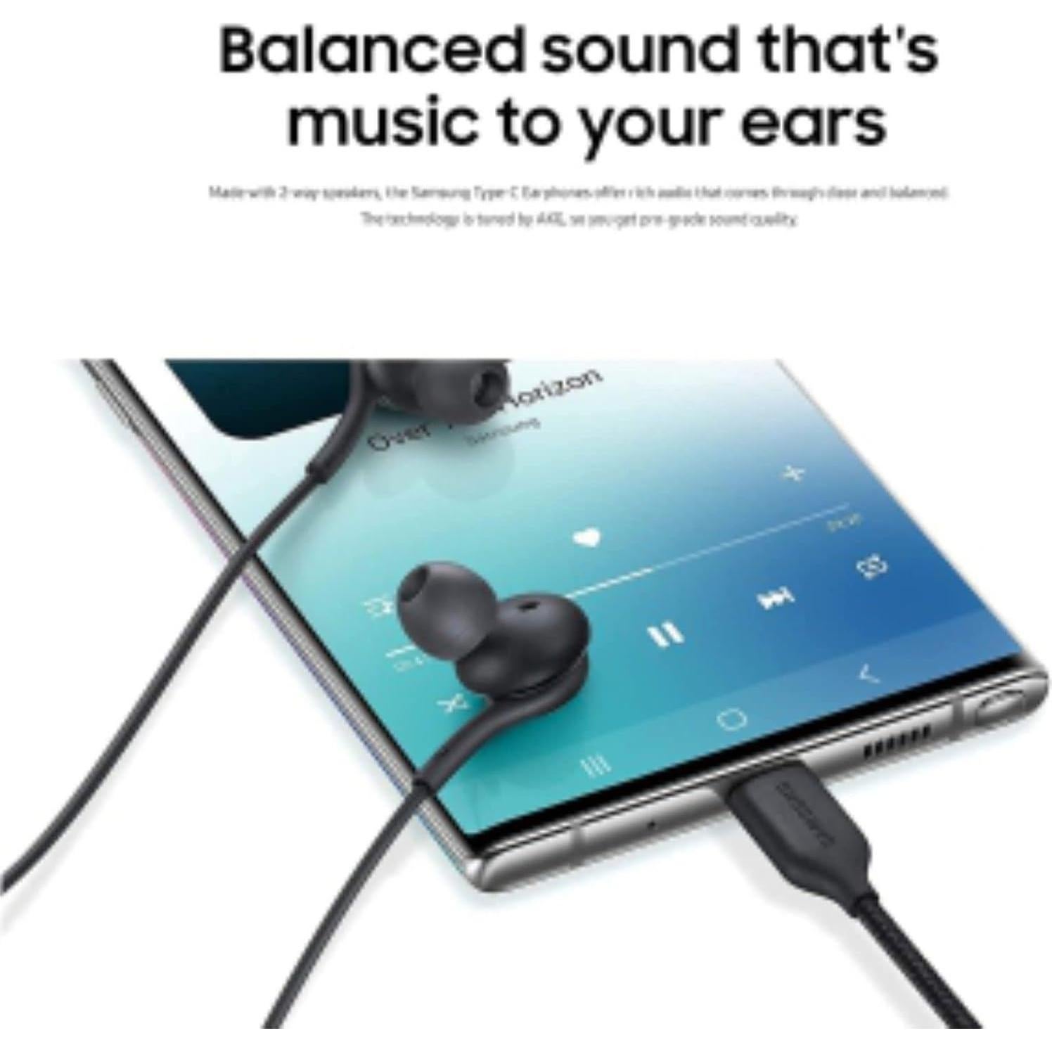 Auriculares In-Ear Qtresi USB-C con Micrófono y Control - Negro