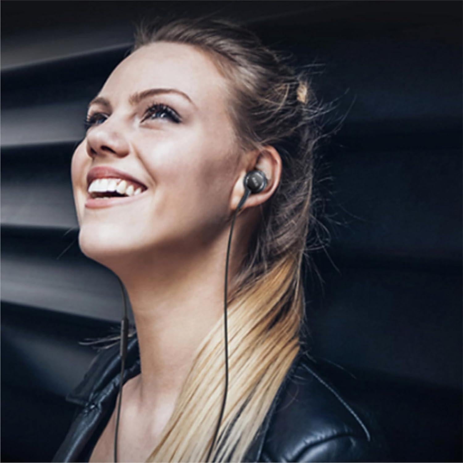 Auriculares In-Ear Qtresi USB-C con Micrófono y Control - Negro