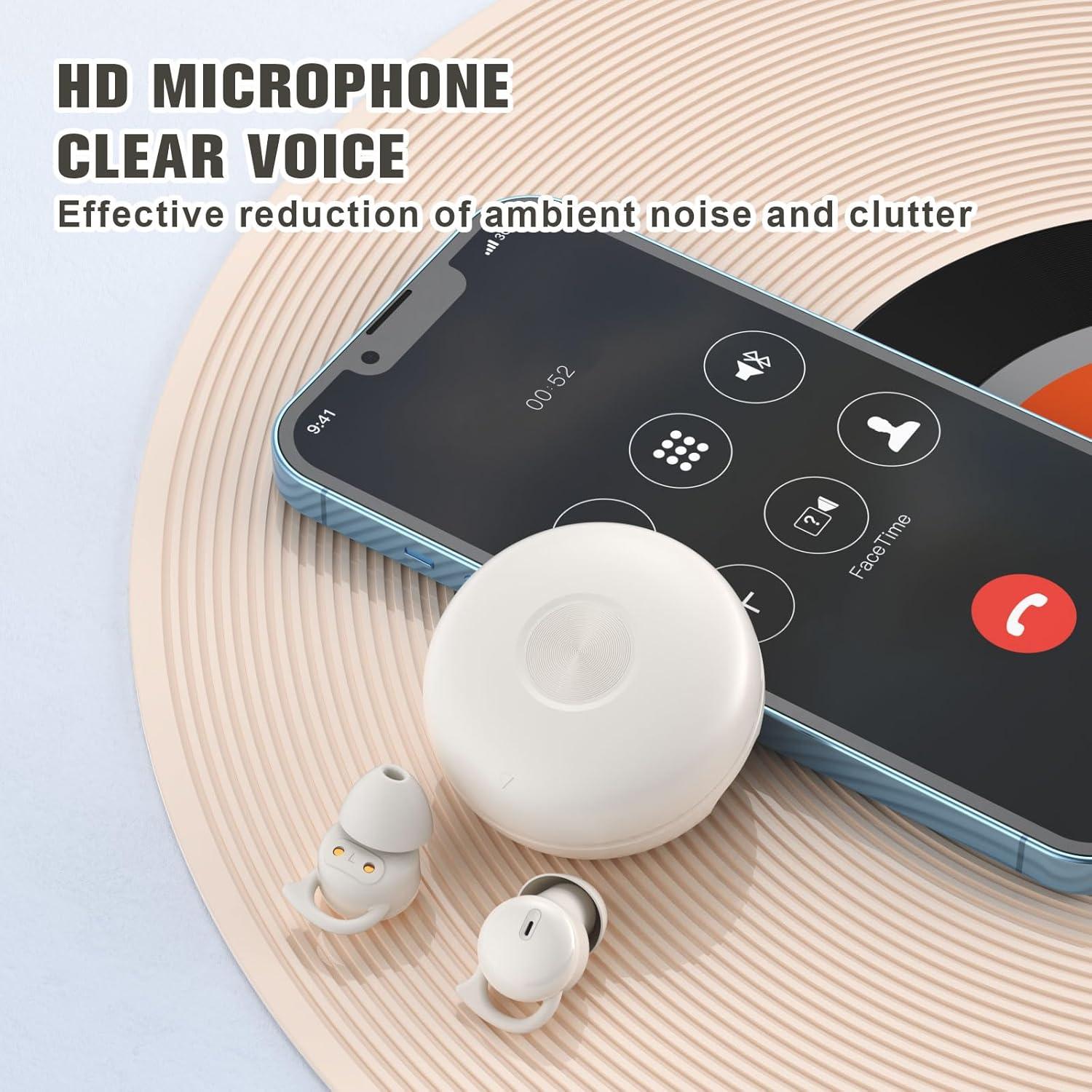 Auriculares para dormir Q26S Jiaxing, Bluetooth 5.3, color piel