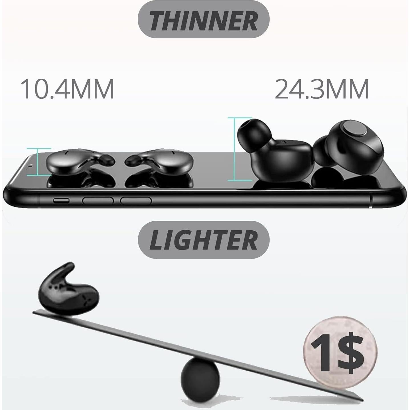 Auriculares Inalámbricos Loluka HD para Dormir de Lado