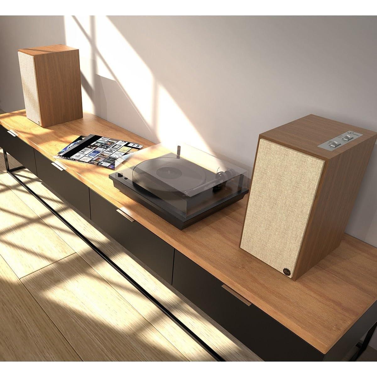 Altavoces Klipsch The Sevens - Monitores Alimentados 6.5" Nogal