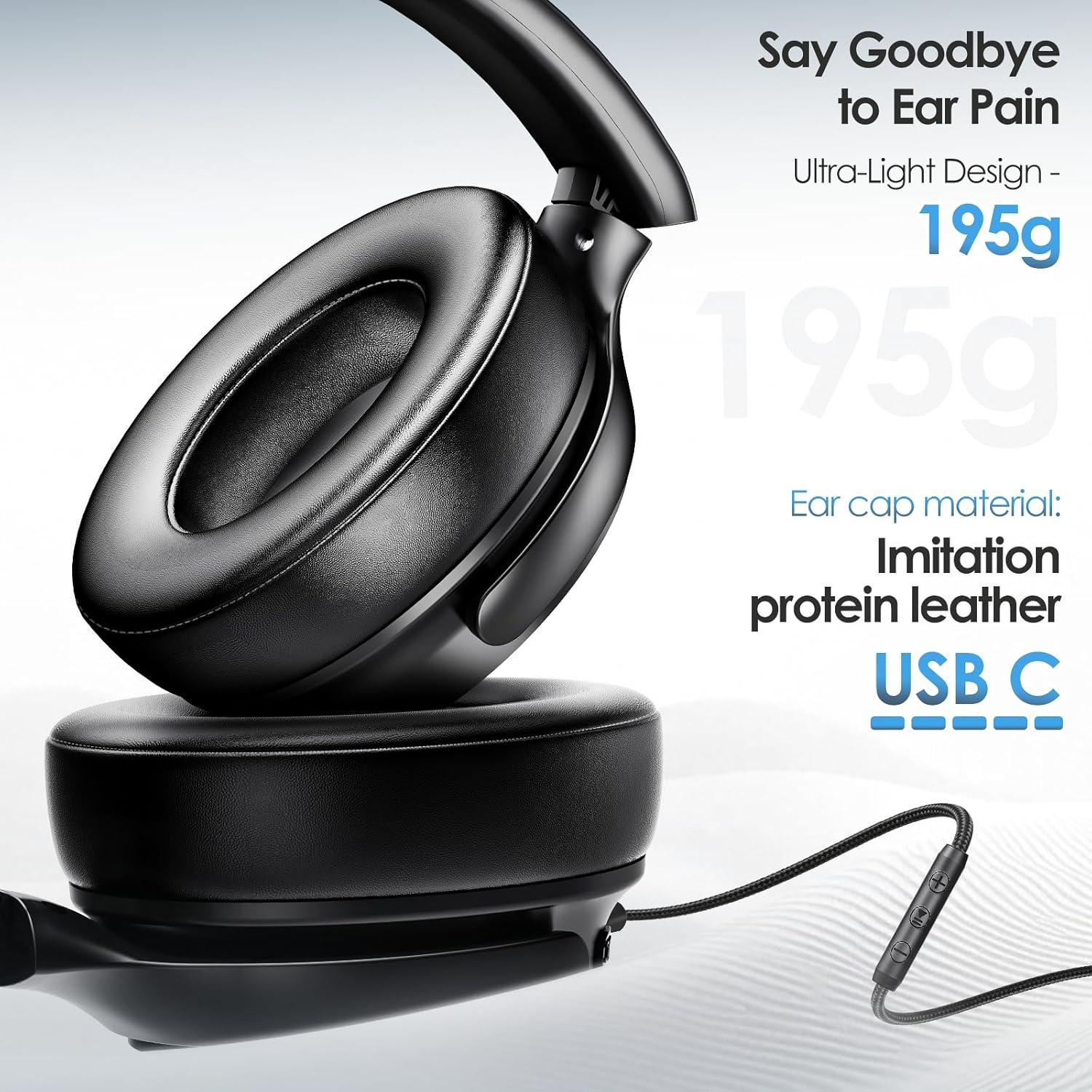 Auriculares USB C con ANC 28dB INFURTURE FTBH131AB