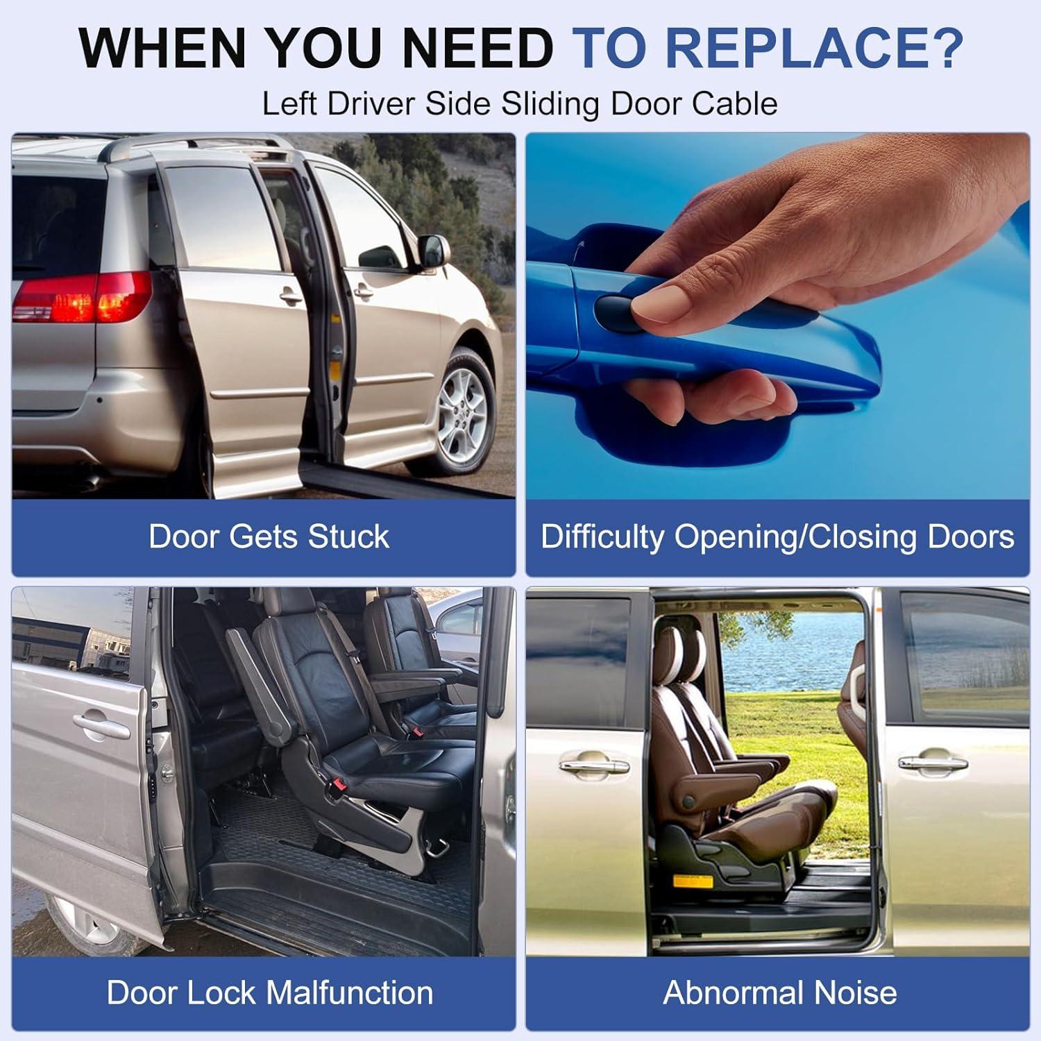 Cable de Puerta Deslizante Eléctrico Tuyicn Izquierda Toyota Sienna 2011-2020