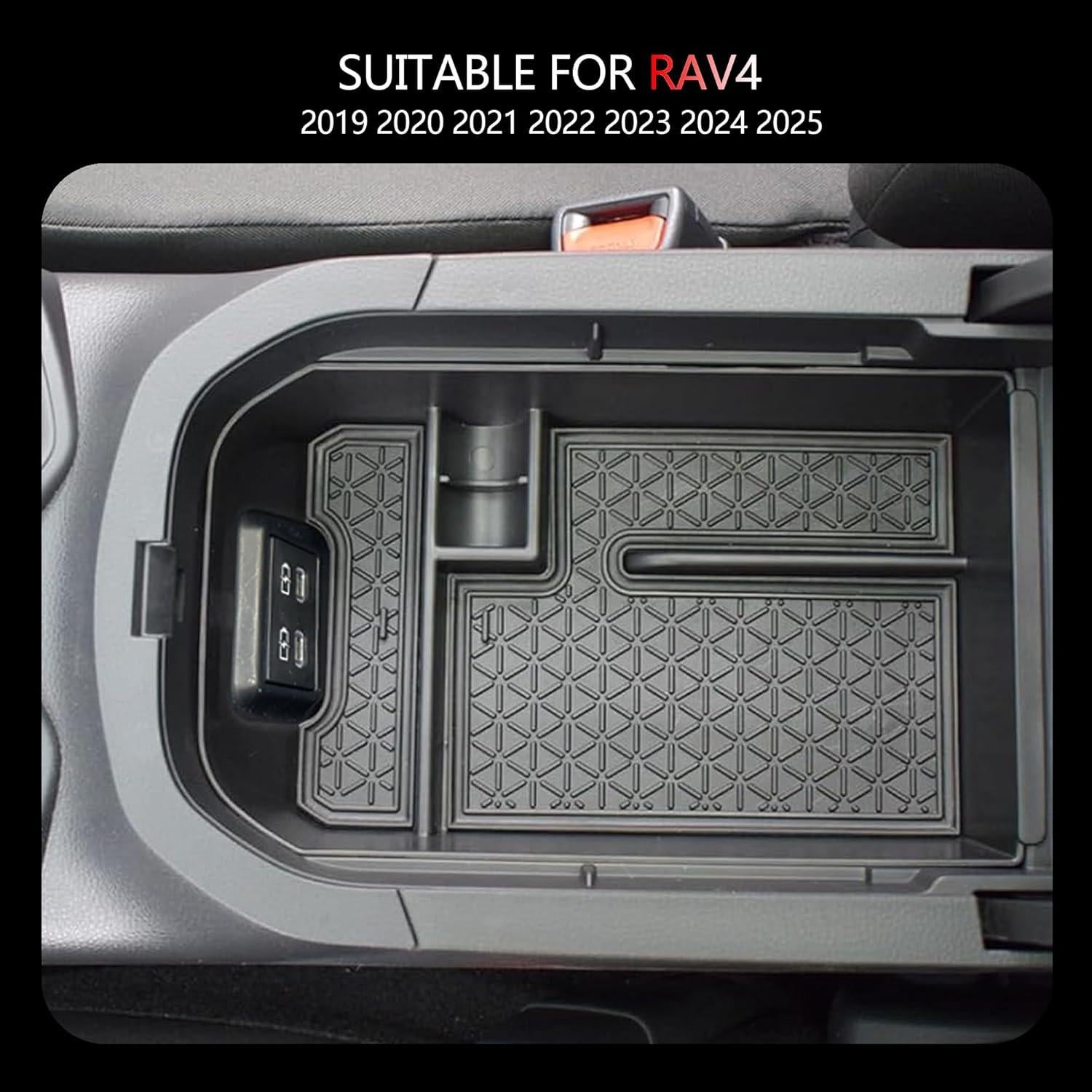 Organizador de Consola Central 3PCS AZGaea para Toyota RAV4 2019-2025