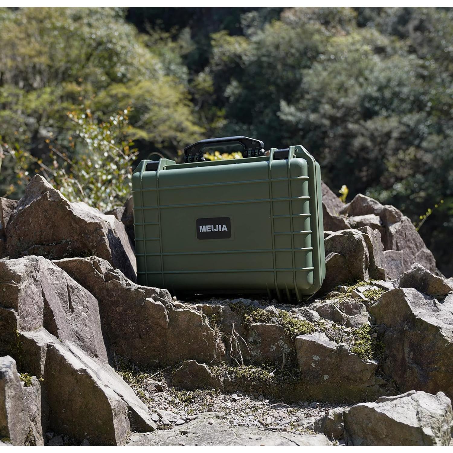 Funda Protectora MEIJIA Dura Impermeable 33.9x29.5cm Verde