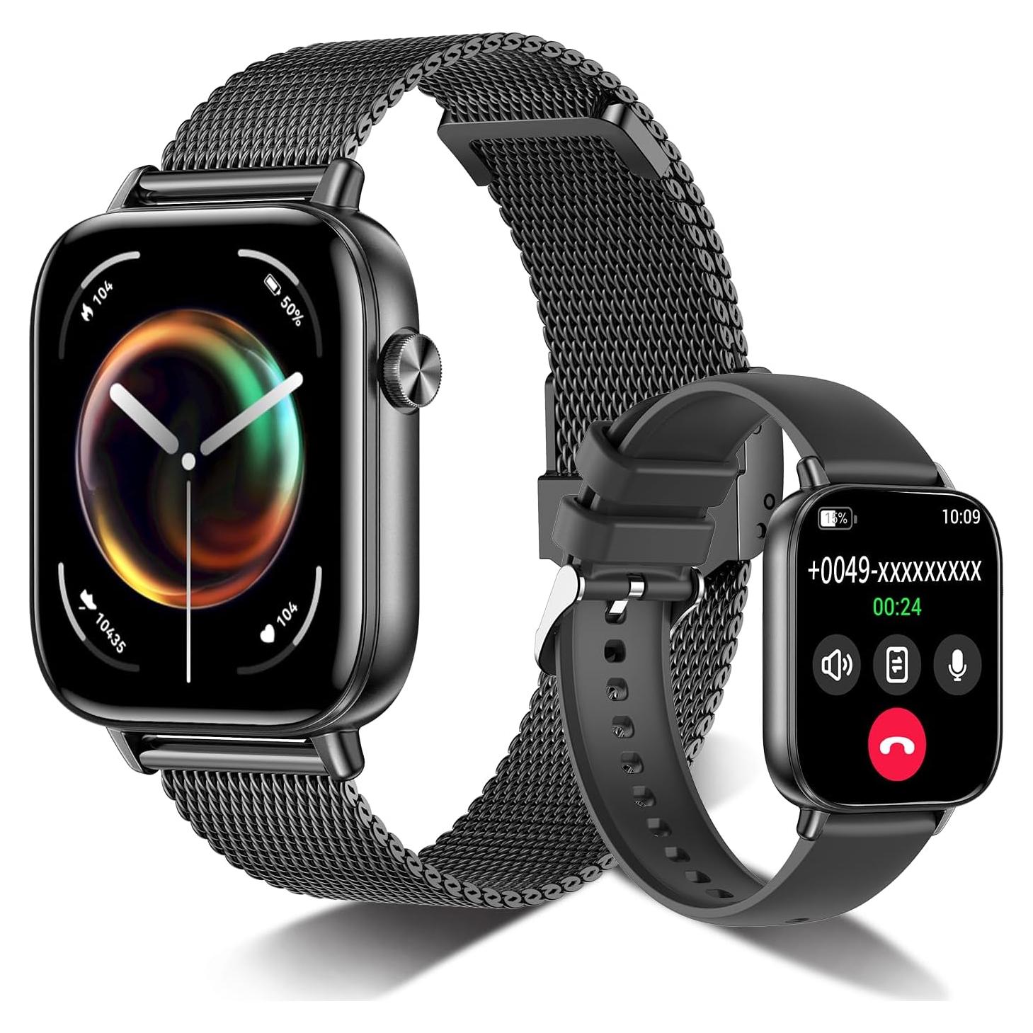 Reloj Inteligente Kazunet R68 Negro 1.83" HD IP68 Fitness