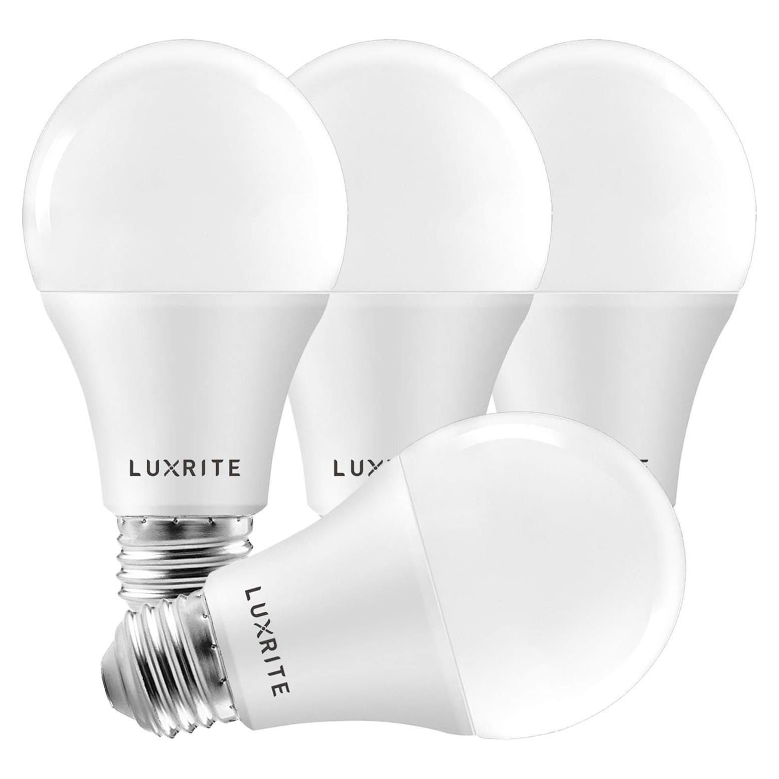 Bombillas LED Regulables Luxrite A19 15W 1600 Lúmenes 2700K