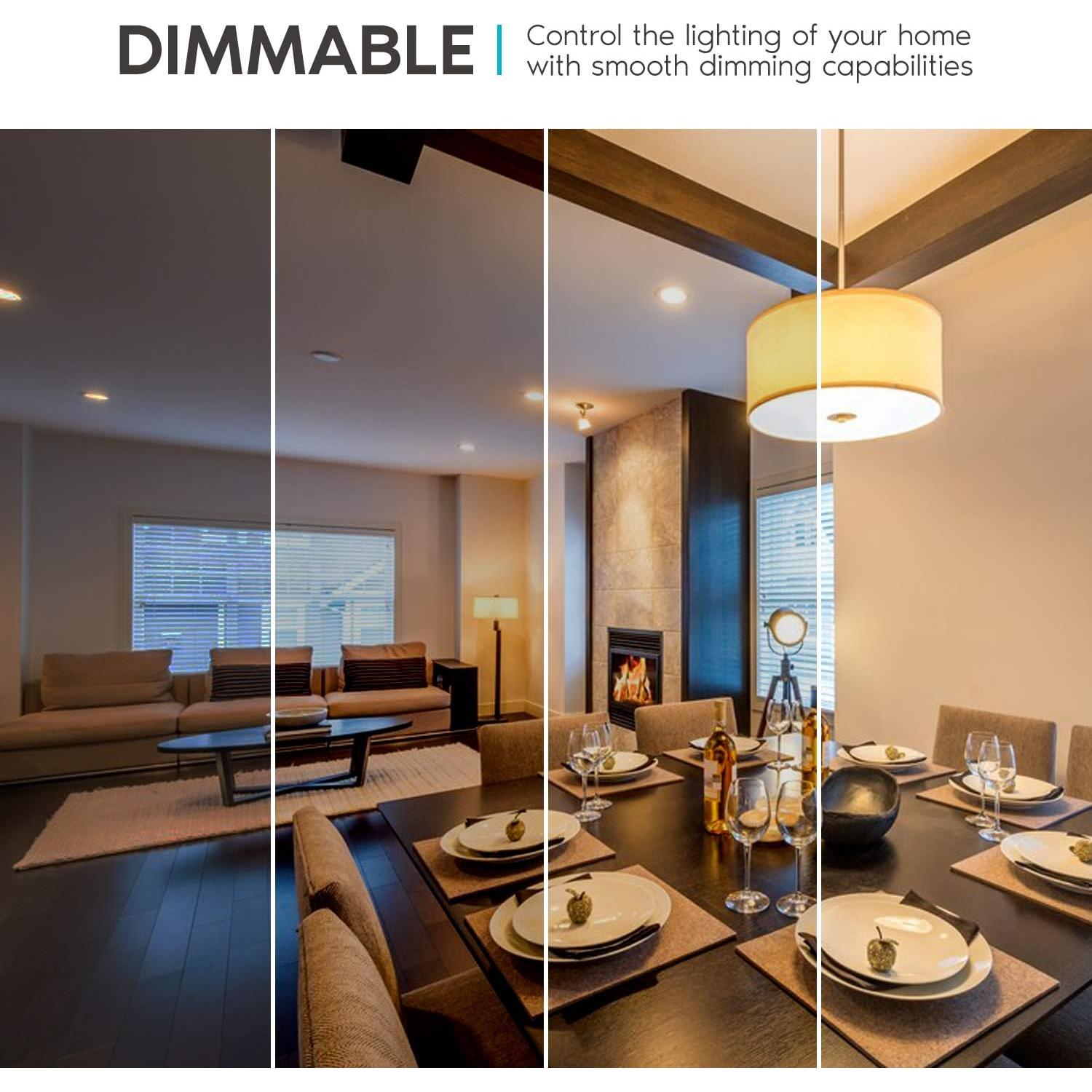 Bombillas LED Regulables Luxrite A19 15W 1600 Lúmenes 2700K