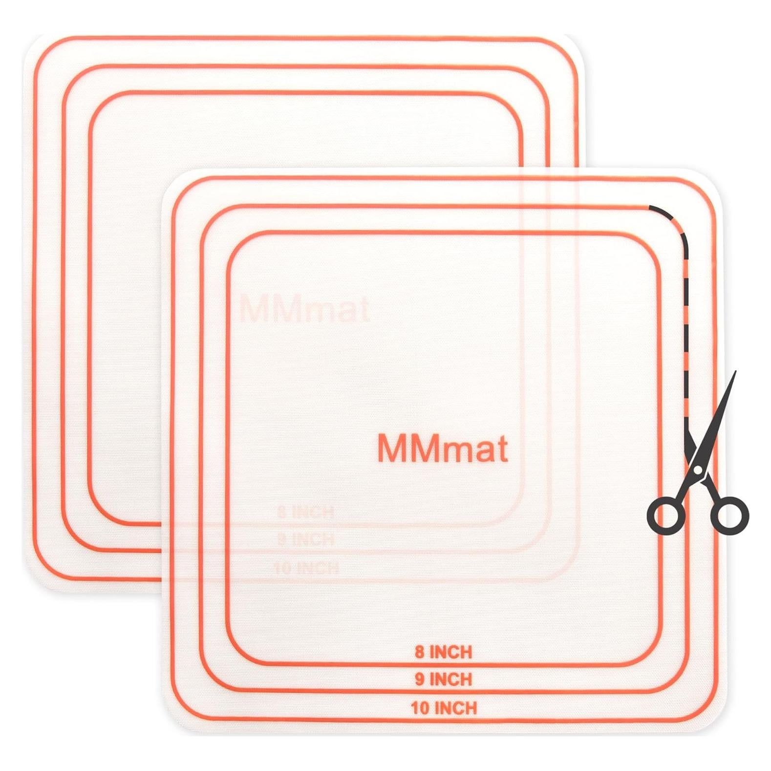 Alfombrillas de Silicona para Hornear MMMat - Juego de 2 Cortables 20.32-25.4 cm