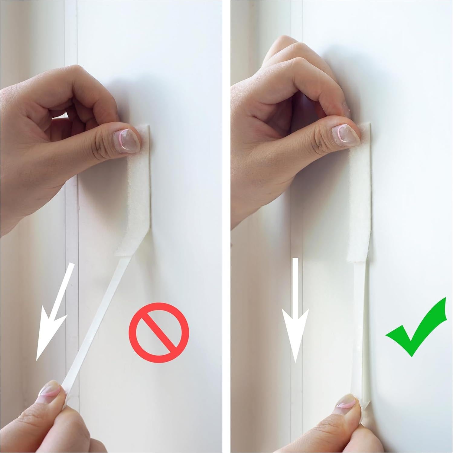 Tiras Adhesivas para Colgar Cuadros MOVELYST 12 Pares Blancas