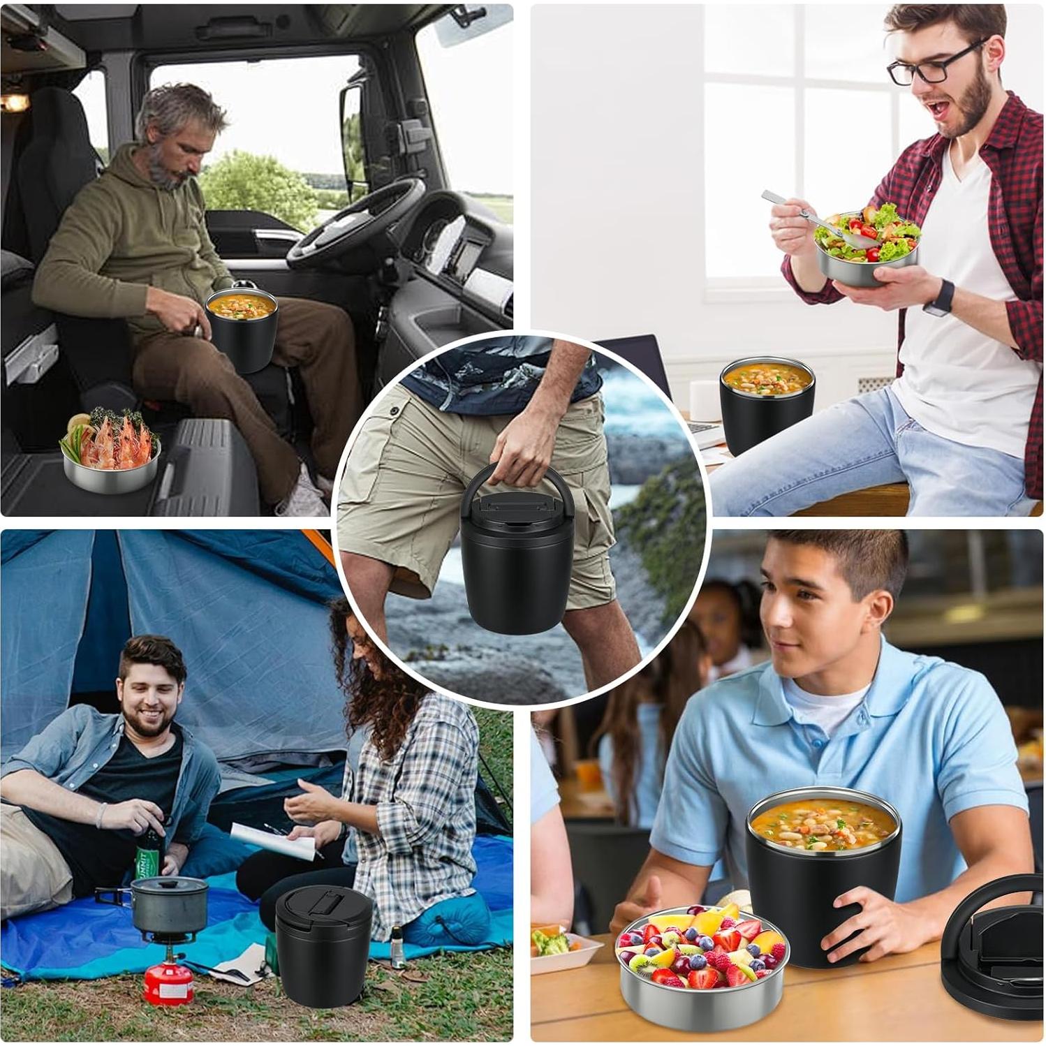 Contenedor de Almuerzo Aislado 40oz Wiwens Acero Inoxidable