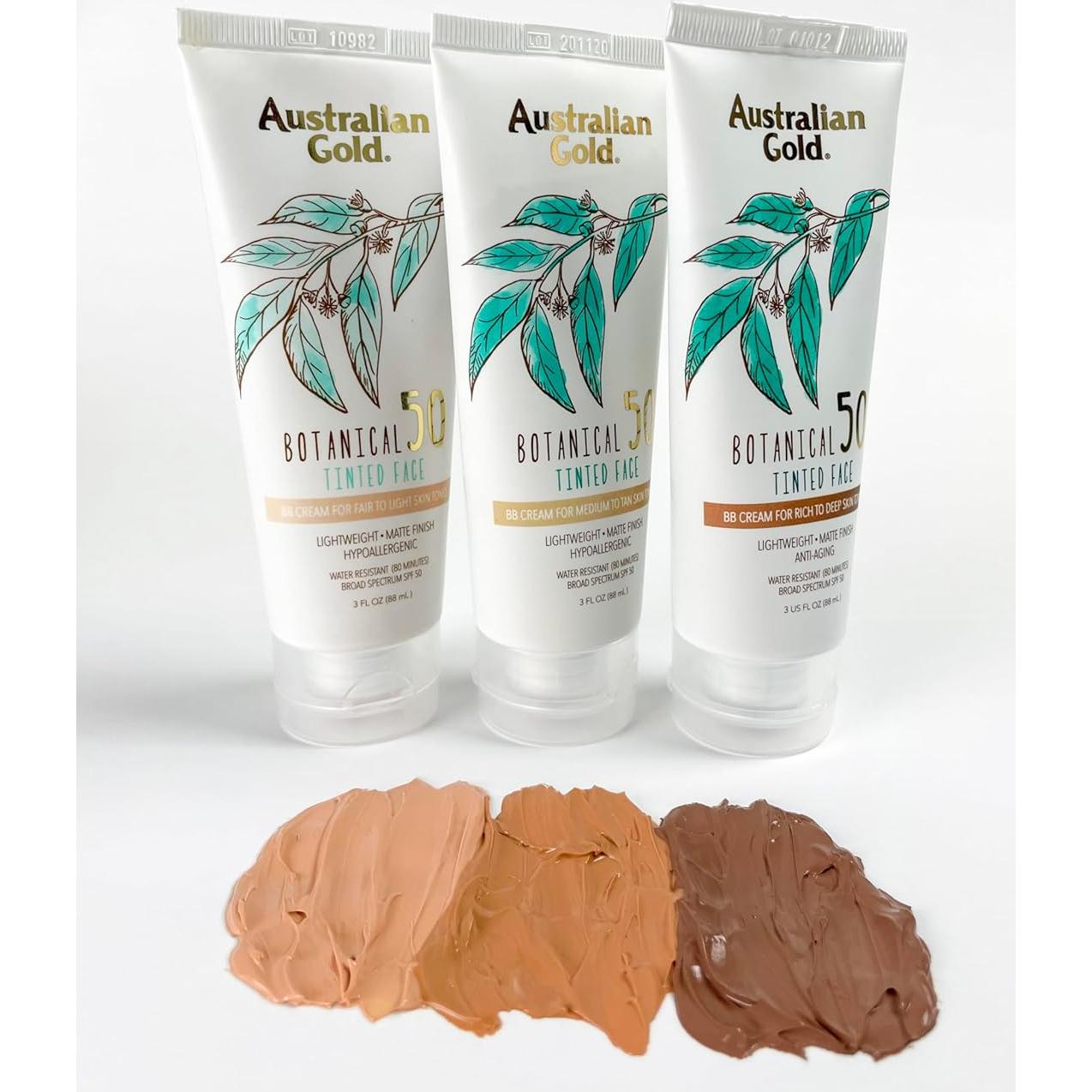 Protector Solar Facial Tinte SPF 50 Australian Gold 85 g