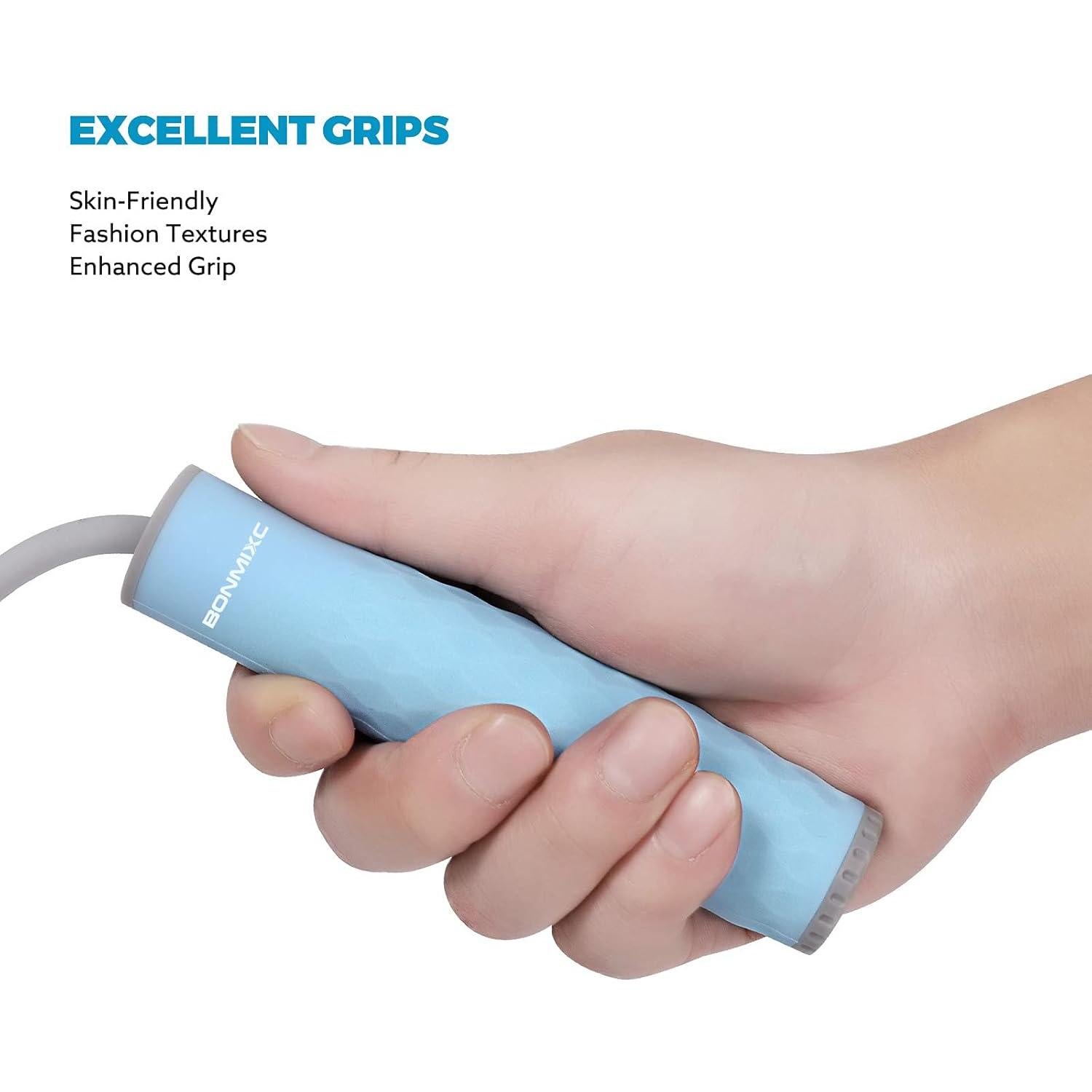 Cuerda de Salto con Peso 1LB BONMIXC Ajustable 3m