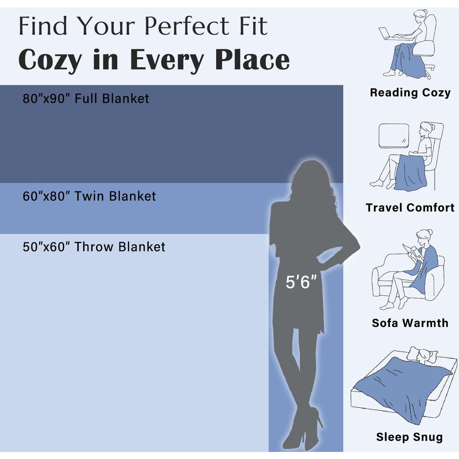 Manta de Algodón 100% JINCHAN Floral Reversible 127x152 cm