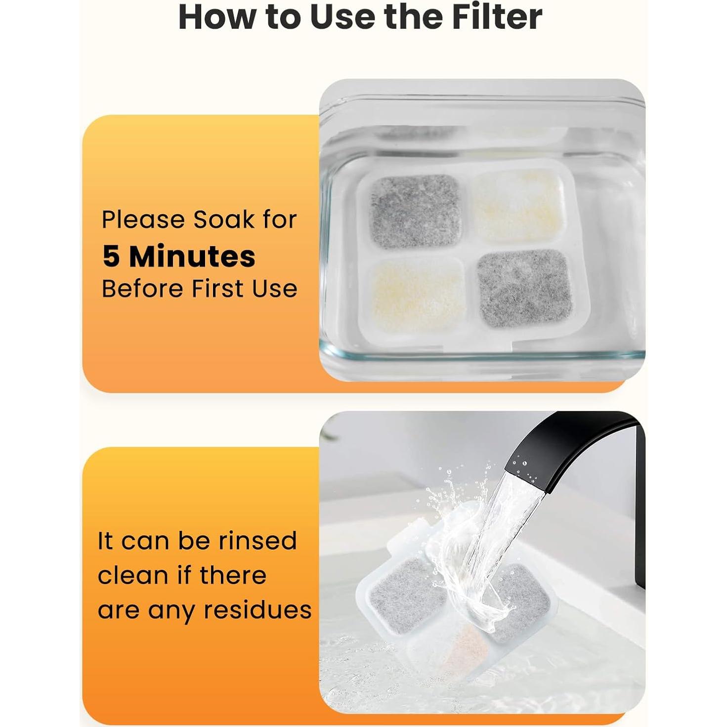 Filtros para Fuente de Agua para Perros oneisall PW07 10L