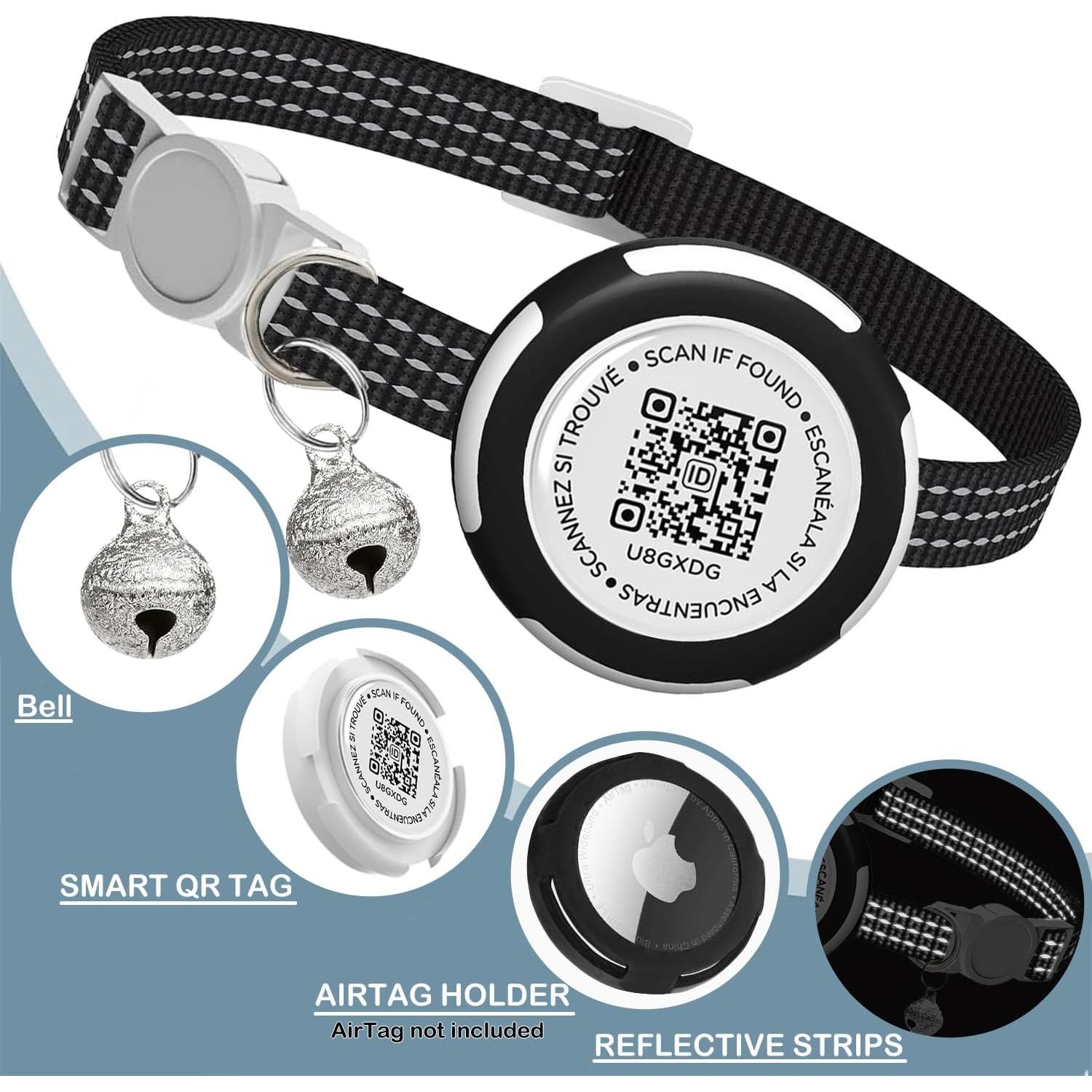 Collar para Gato HENGSHEYUE con Soporte Airtag Impermeable