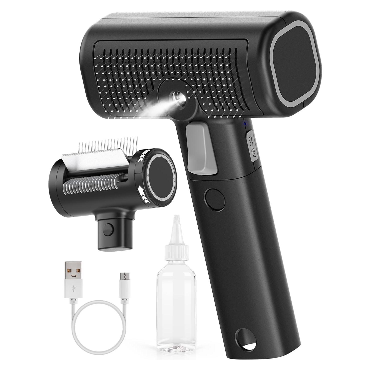 Cepillo 5-en-1 para Gatos WOWOOF PET con Spray y Rastrillos