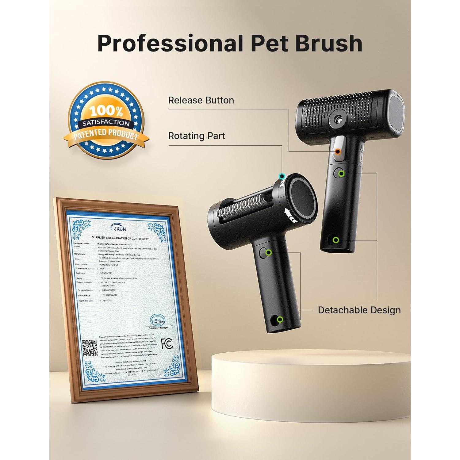 Cepillo 5-en-1 para Gatos WOWOOF PET con Spray y Rastrillos