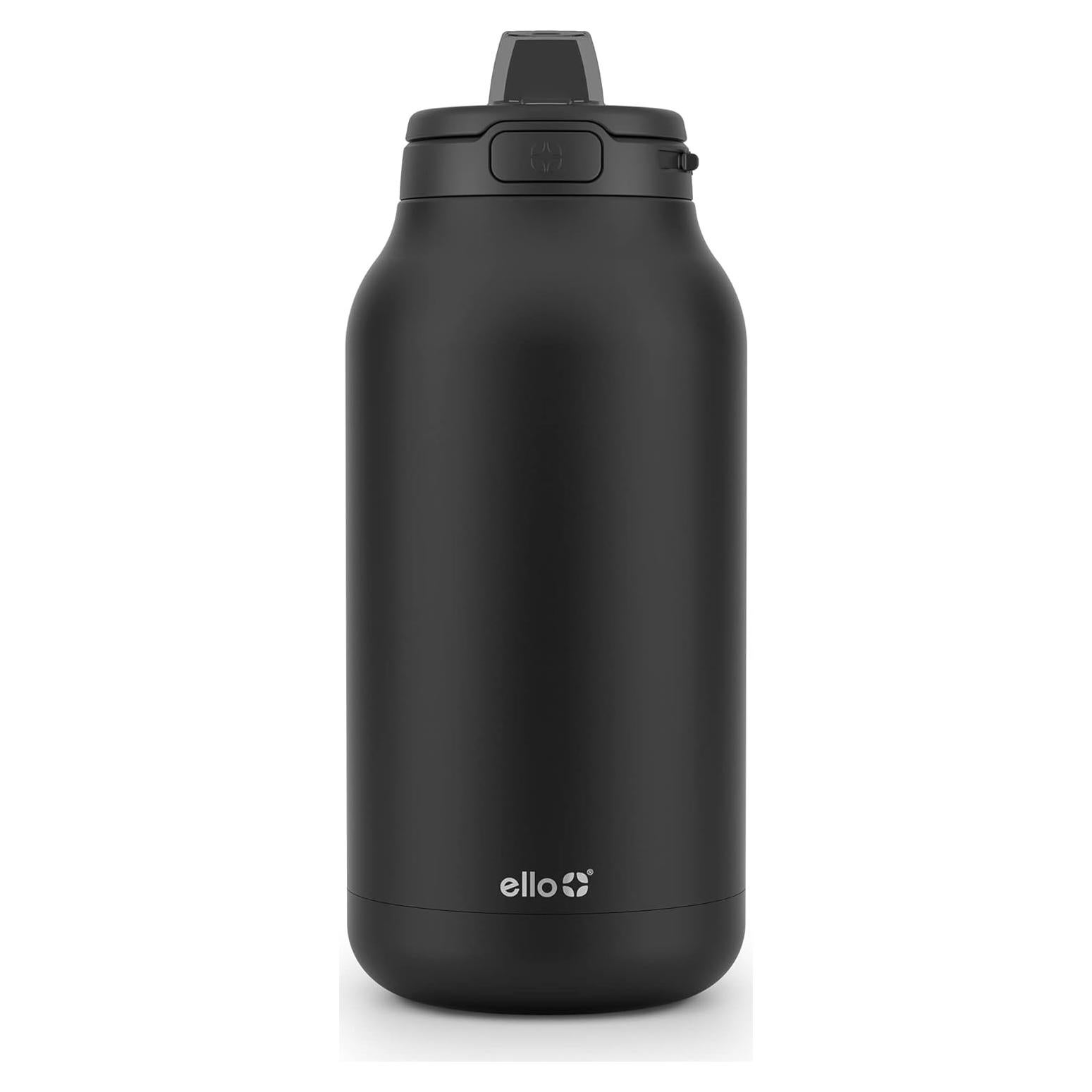 Jarra Aislada al Vacío Ello Hydra 1.89L Acero Inoxidable Negro