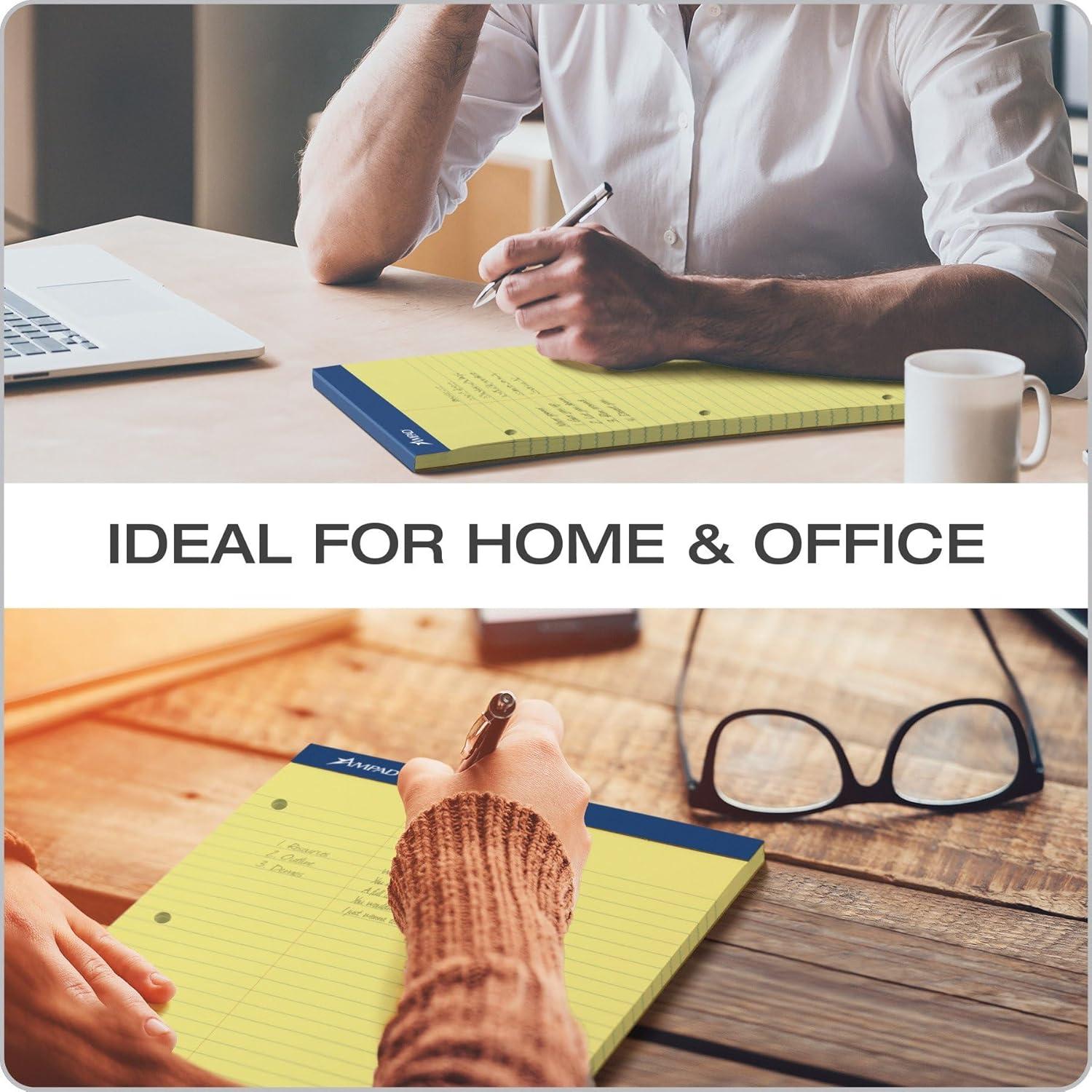 Bloc de Hojas Dobles Ampad 20-245 Legal Amarillo 100 Hojas