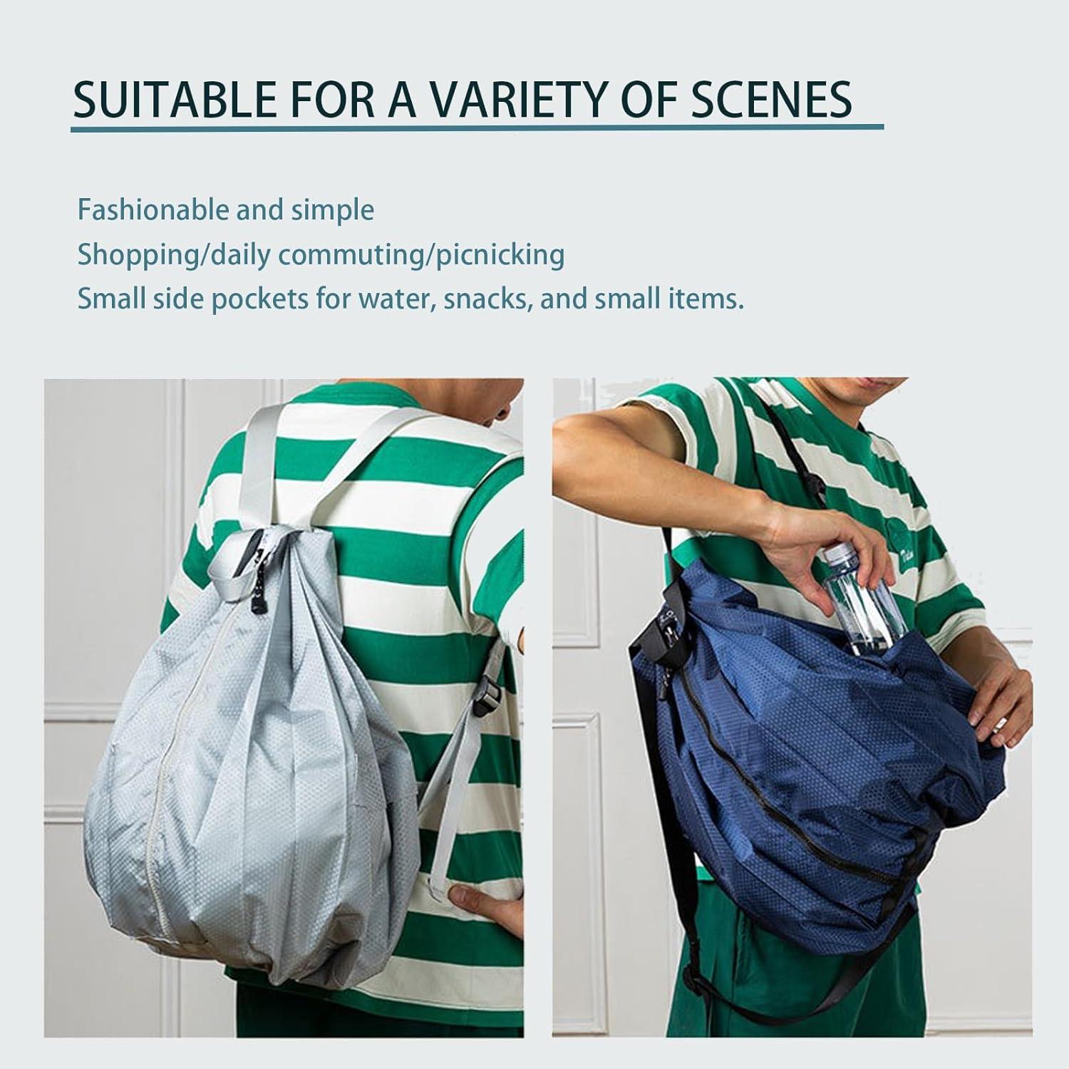 Mochila Plegable de Senderismo Unisex 30L Negra