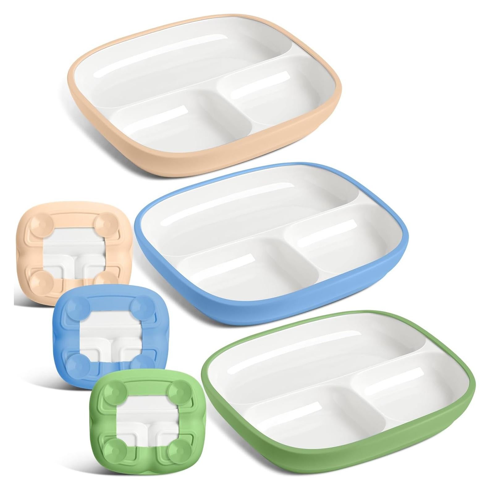 Domensi Platos de Porcelana para Niños 3 Piezas 21.1 cm