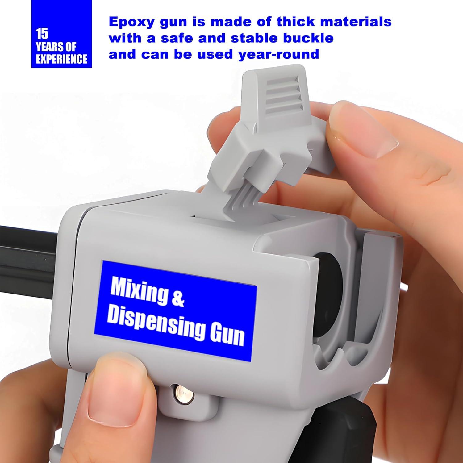 Pistola de Pegamento AB SoKalChw 50ml 1:1/2:1 con Boquillas