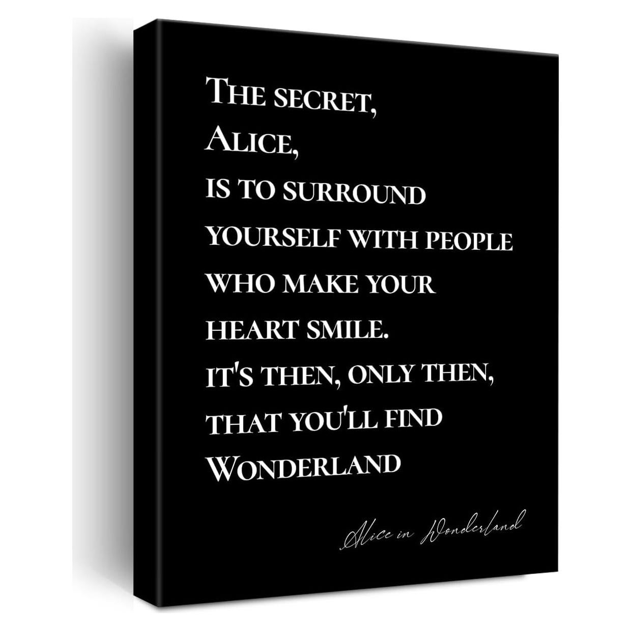 Arte de Pared en Lienzo Cita Inspiradora 30x38 cm JerLoe