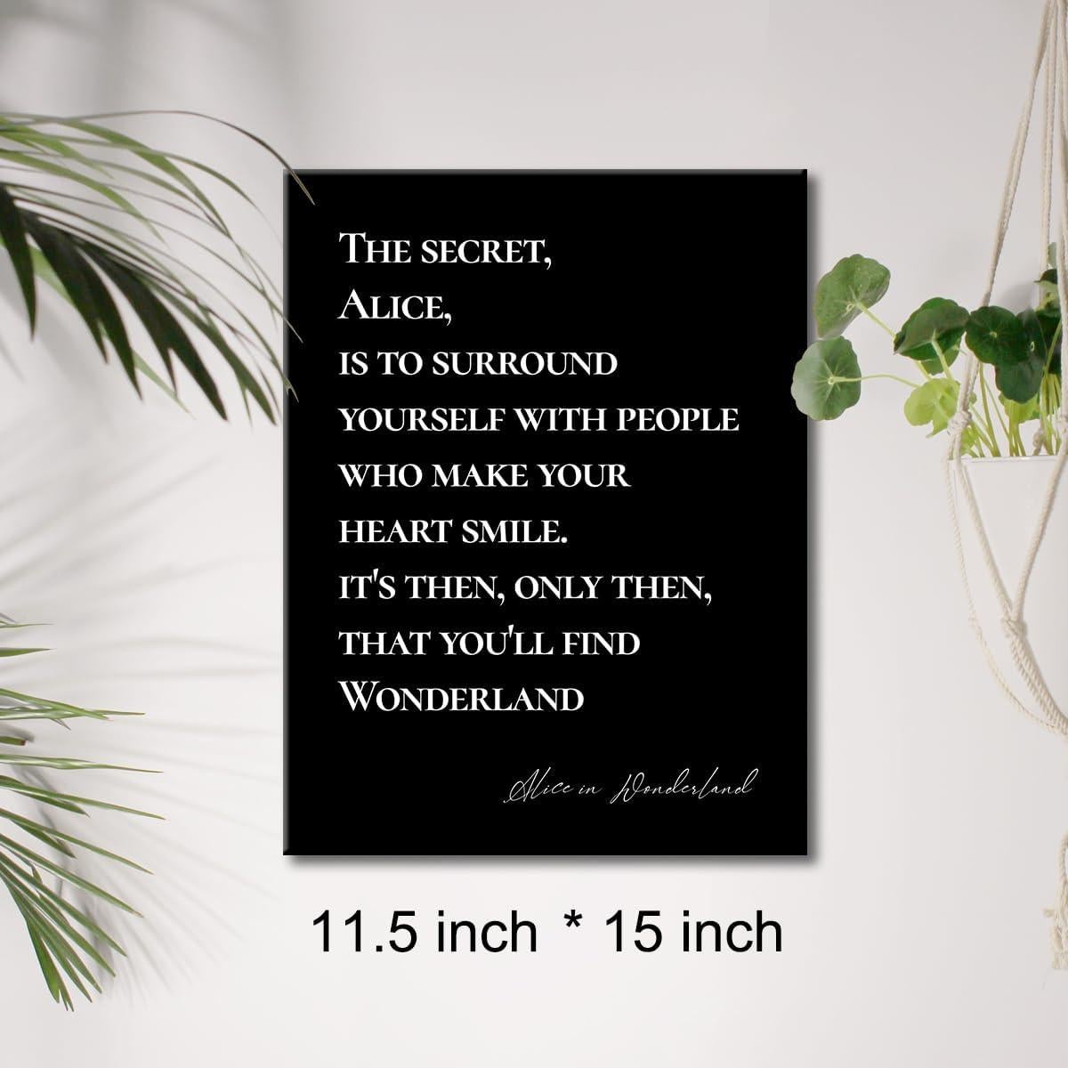 Arte de Pared en Lienzo Cita Inspiradora 30x38 cm JerLoe