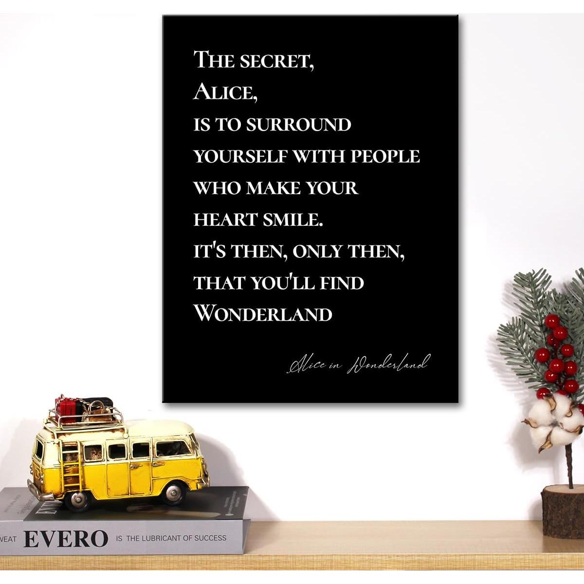 Arte de Pared en Lienzo Cita Inspiradora 30x38 cm JerLoe