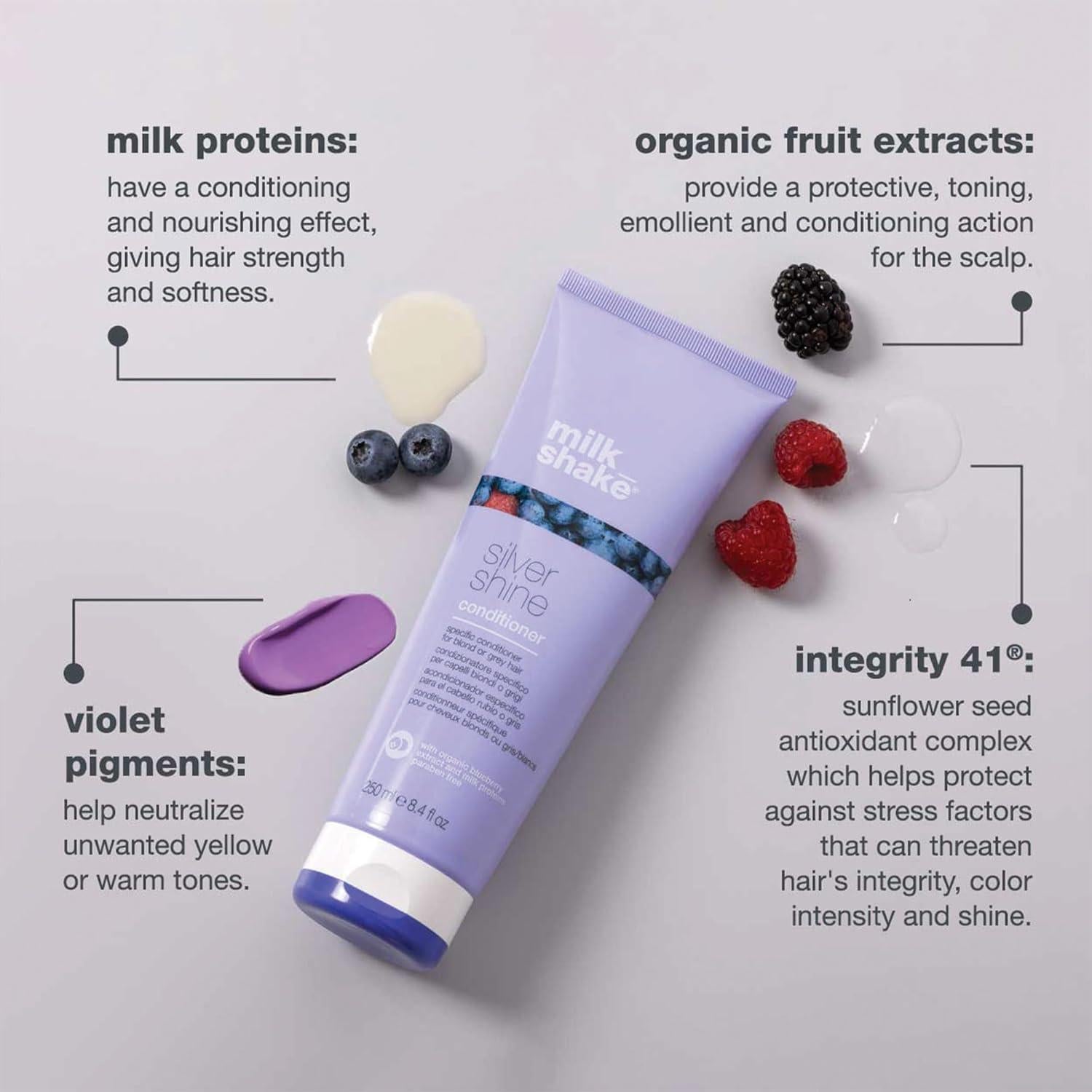 Acondicionador Milk Shake Silver Shine 50 ml - Tonificador Rubio