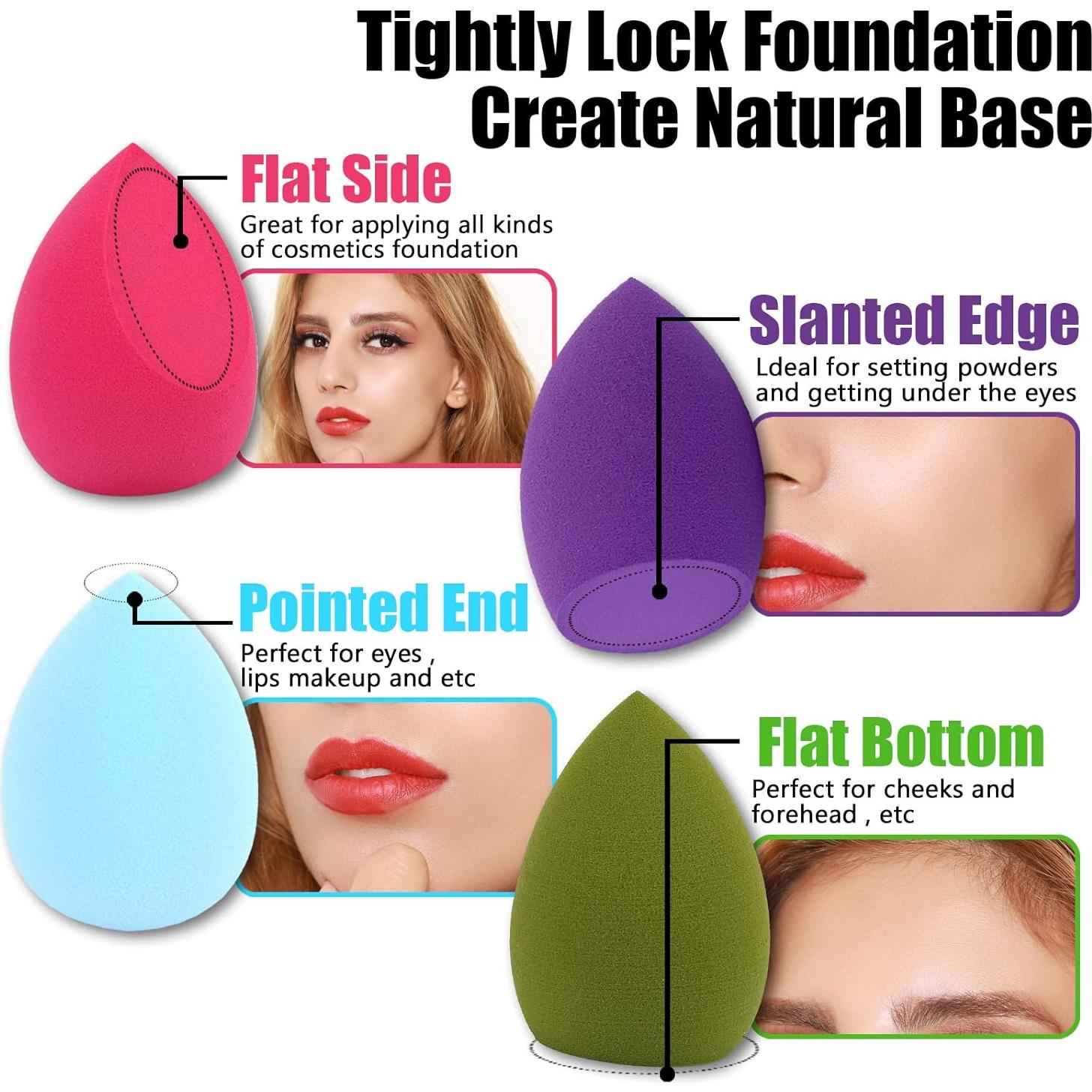 Juego de Esponjas de Maquillaje 12pcs + Soporte S SUSANN