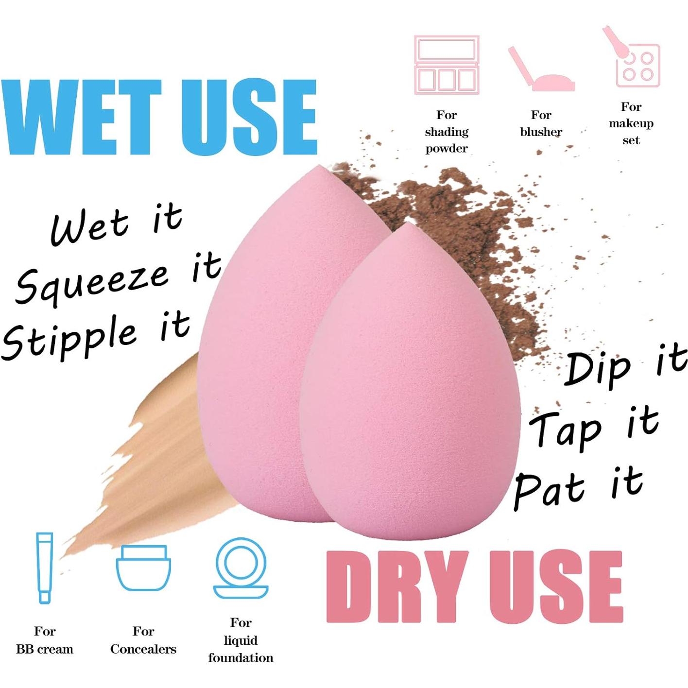 Juego de Esponjas de Maquillaje 12pcs + Soporte S SUSANN